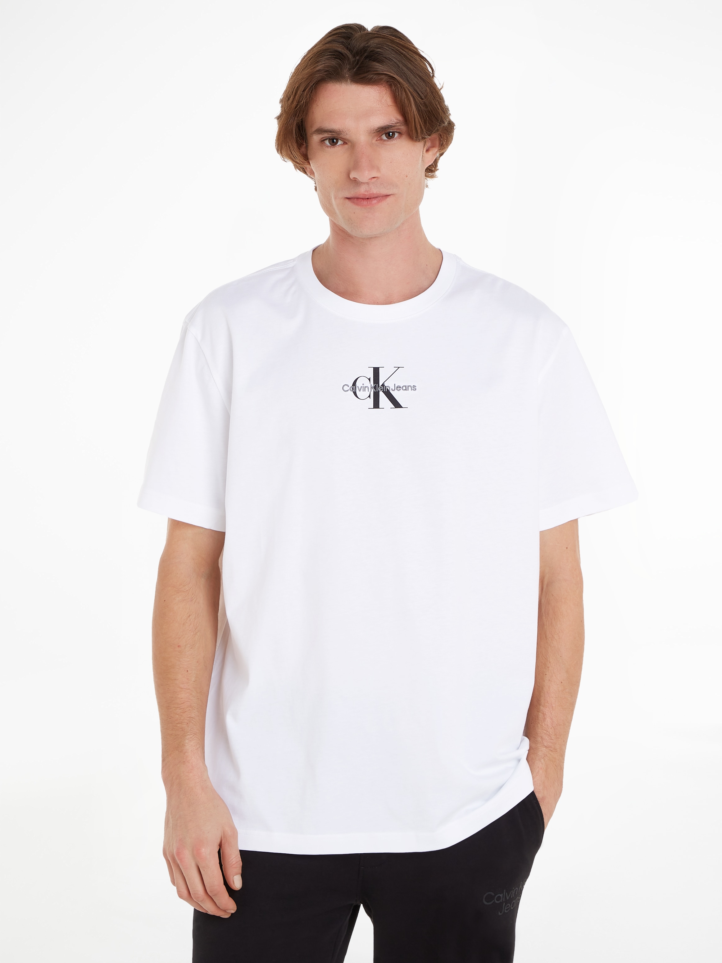 T-Shirt »PLUS MONOLOGO REGULAR TEE«, Grosse Grössen