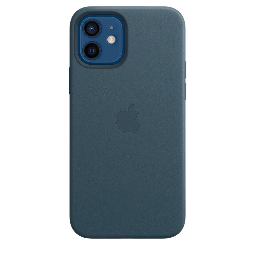 Apple Smartphone-Hülle »Apple iPhone 12/12 Pro Leder Case Mag Blue«, iPhone 12-iPhone 12 Pro, 15,5 cm (6,1 Zoll), MHKE3ZM/A
