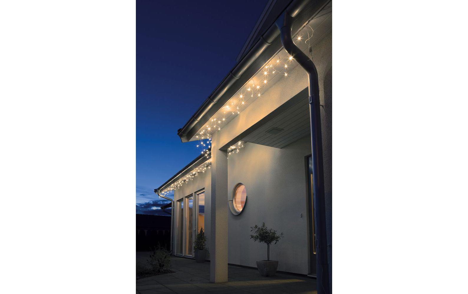 KONSTSMIDE LED-Lichtervorhang »45962 m Weiss mit Bogenform Outdoor«