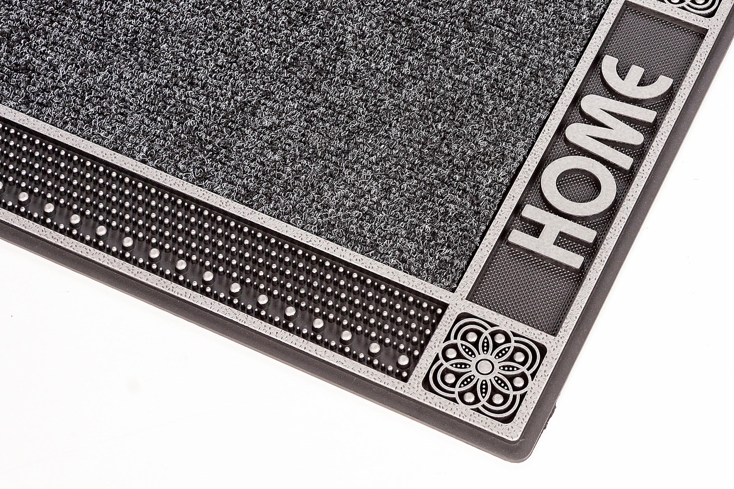 Home2Fashion Fussmatte »DC Clean Home«, rechteckig, 8 mm Höhe, Schmutzfangmatte, mit Spruch, robust, In- und Outdoor geeignet