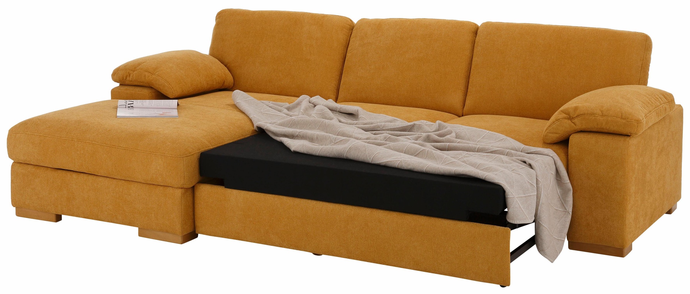 Home affaire Ecksofa »Ventura L-Form«, wahlweise mit Bettfunktion und Bettfunktion/Bettkasten