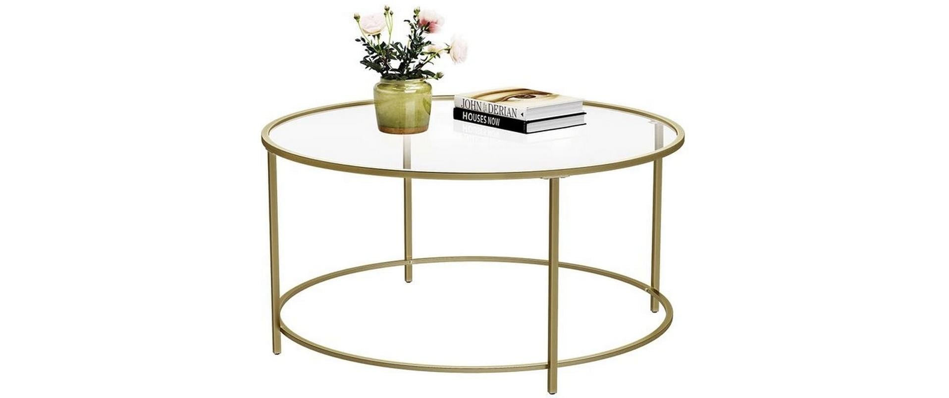 VASAGLE Beistelltisch »84 x 45.5 cm Goldfarben«