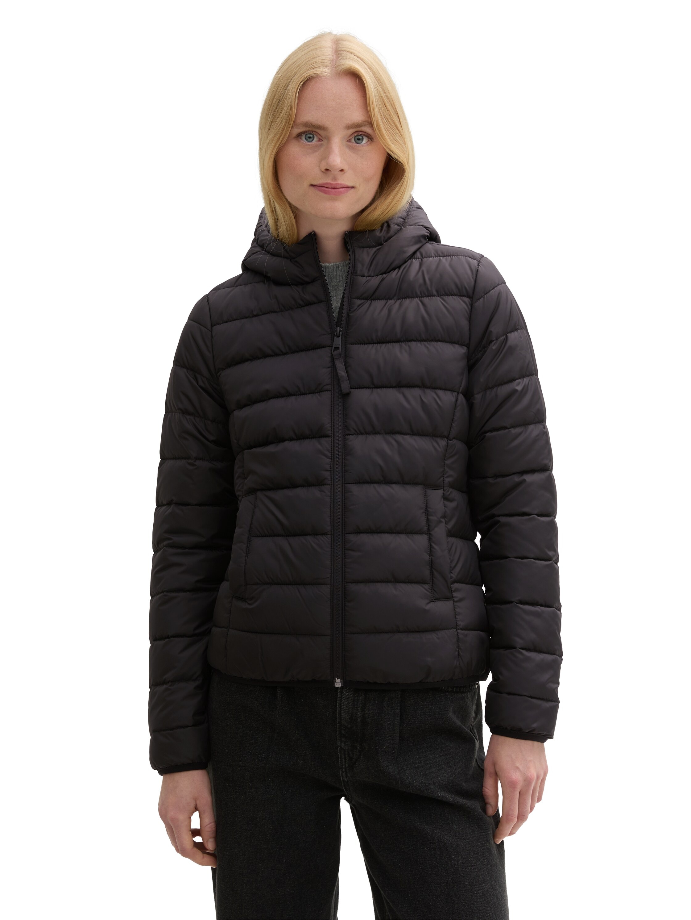 TOM TAILOR Denim Steppjacke mit Kapuze mit Kapuze