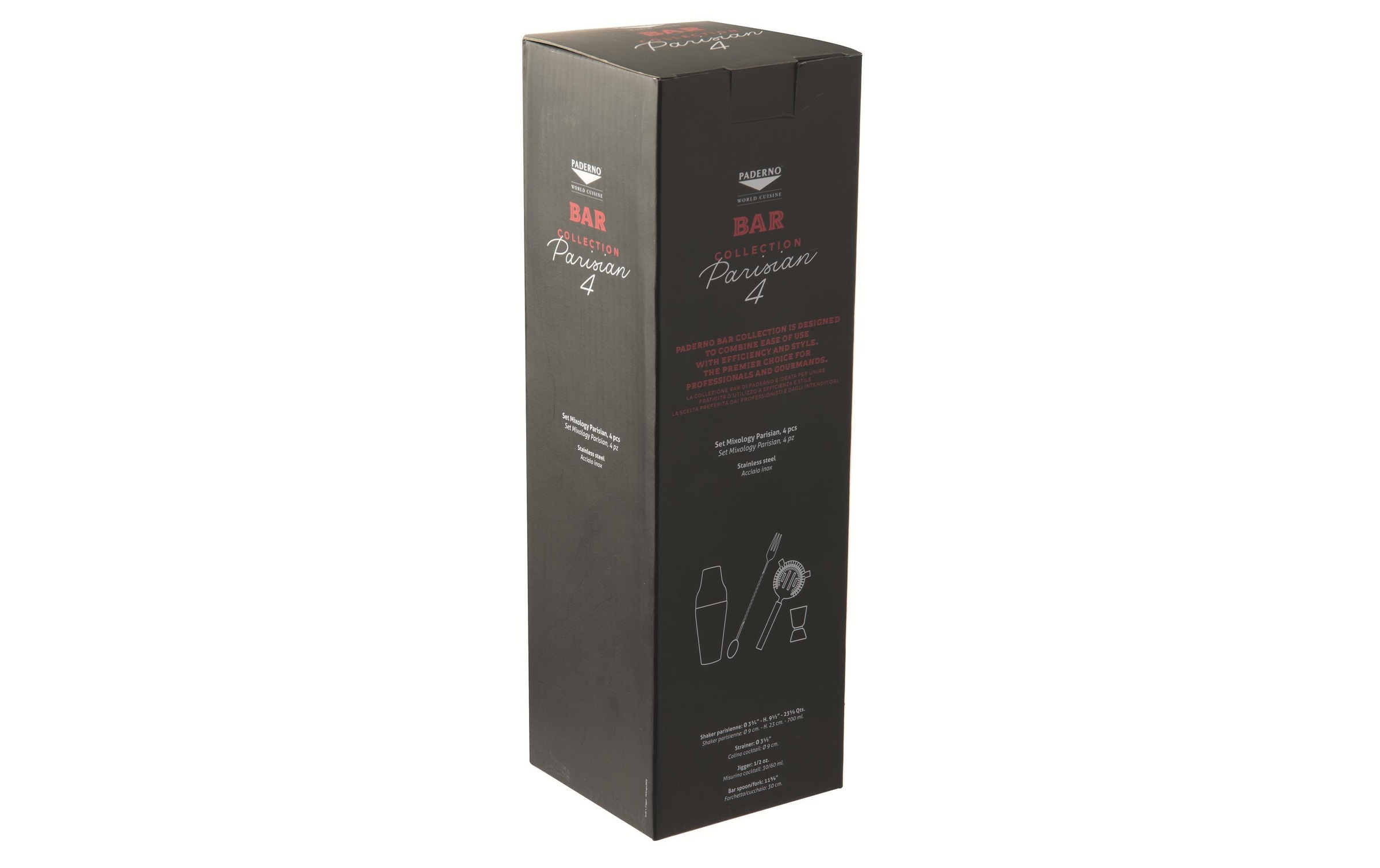 Cocktail Shaker »Paderno Parisian 4tlg. kupfer«