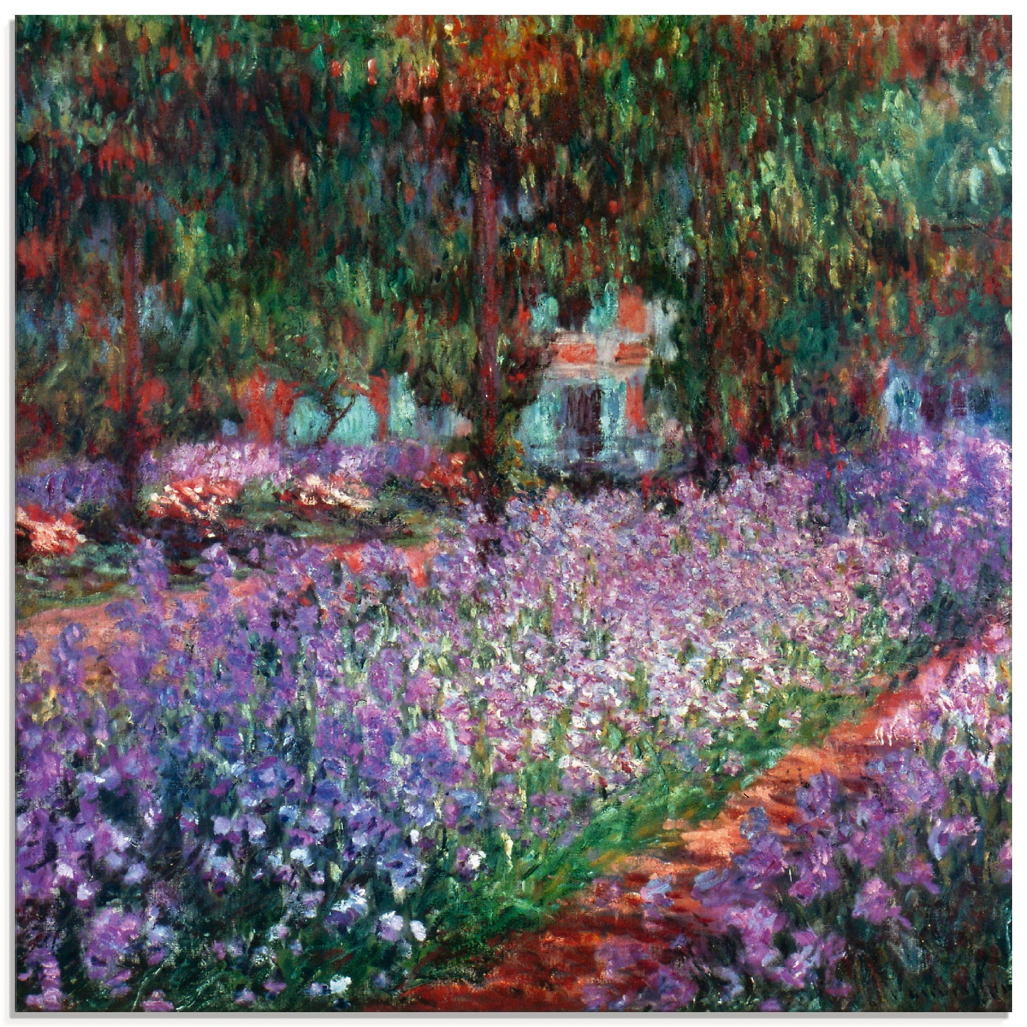 Artland Glasbild »Der Garten des Künstlers bei Giverny«, Garten, (1 St.),  in verschiedenen Grössen online bestellen | Jelmoli-Versand