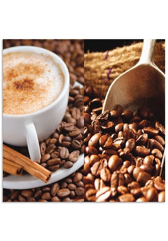 Küchenrückwand »Kaffee - Cappuccino - Heisser Kaffee«, (1 tlg.)