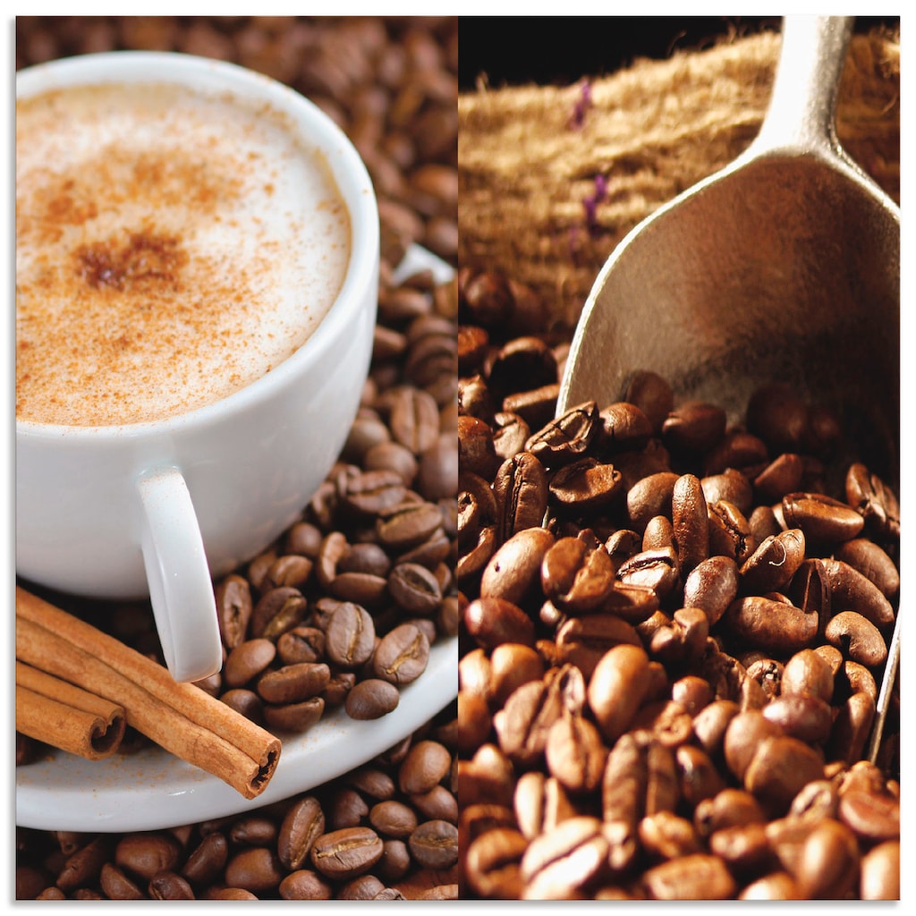 Artland Küchenrückwand »Kaffee - Cappuccino - Heisser Kaffee«, (1 tlg.)