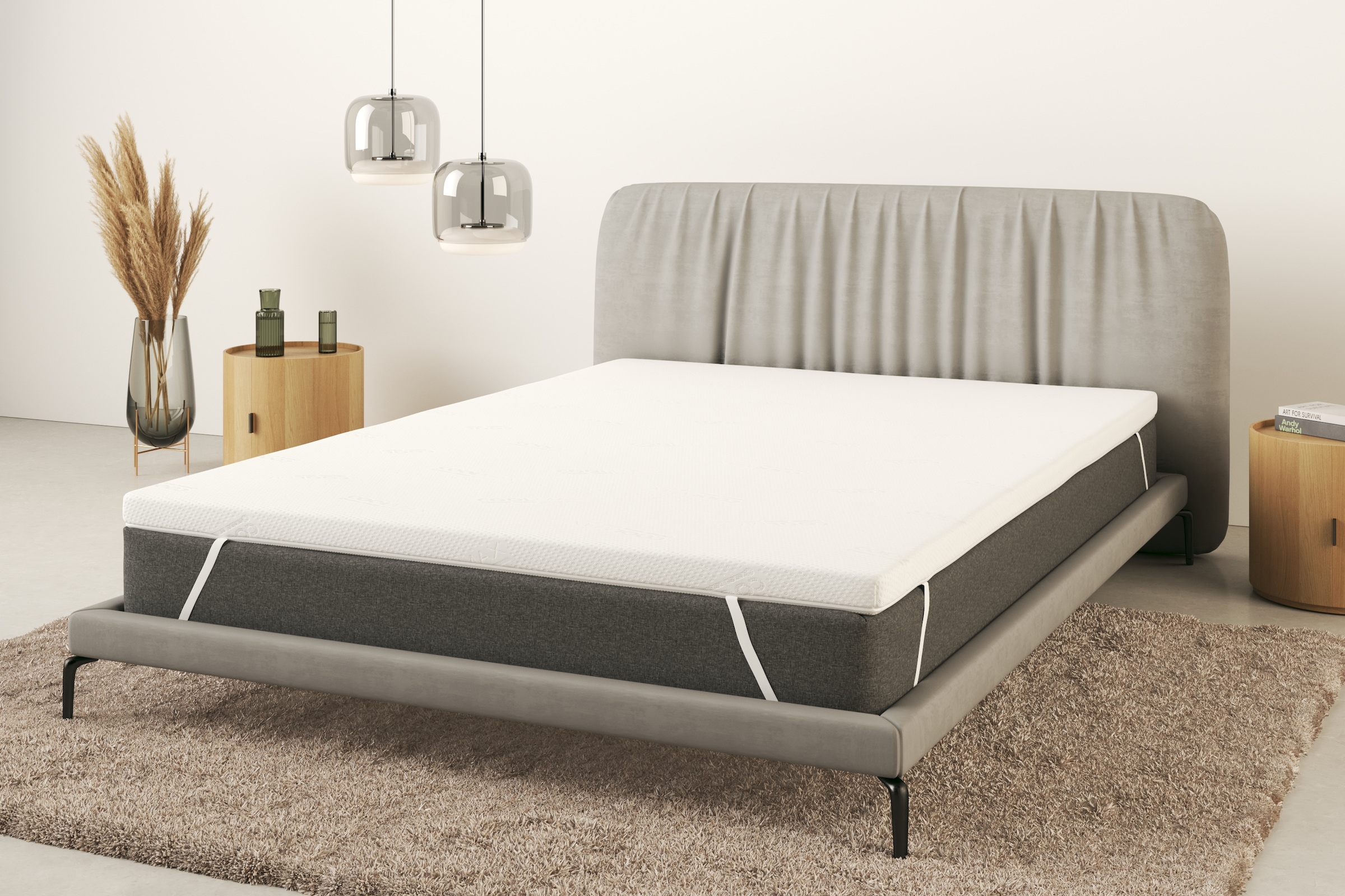 OTTO home Topper "Lasse, Topper 90x200 cm,180x200 cm & mehr" Matratze, Boxspringbett, ergonomisch, langlebige Qualität (RG 39)
