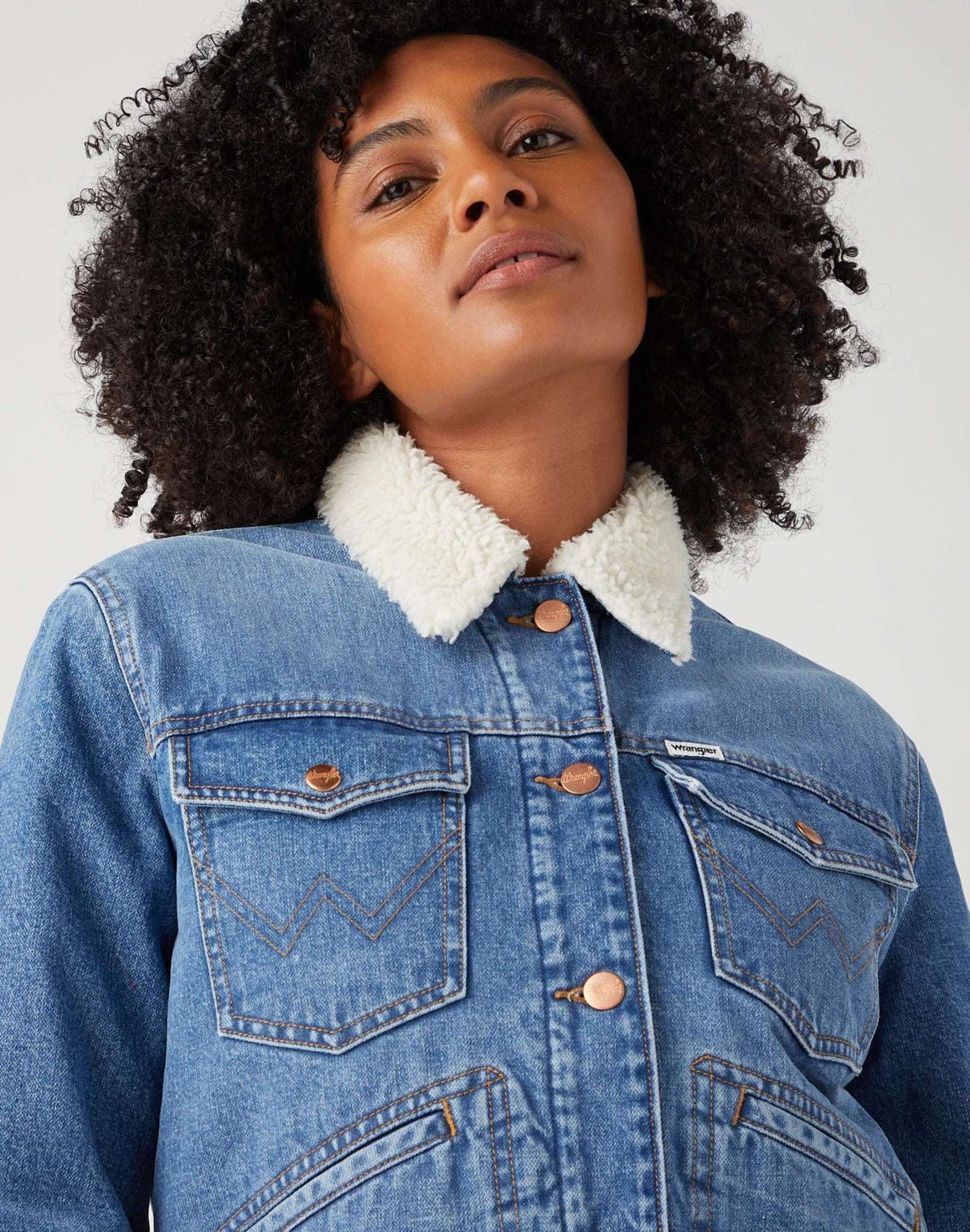 Wrangler Jeansjacke »Wrangler Jeansjacken Heritage Sherpa Jacket«