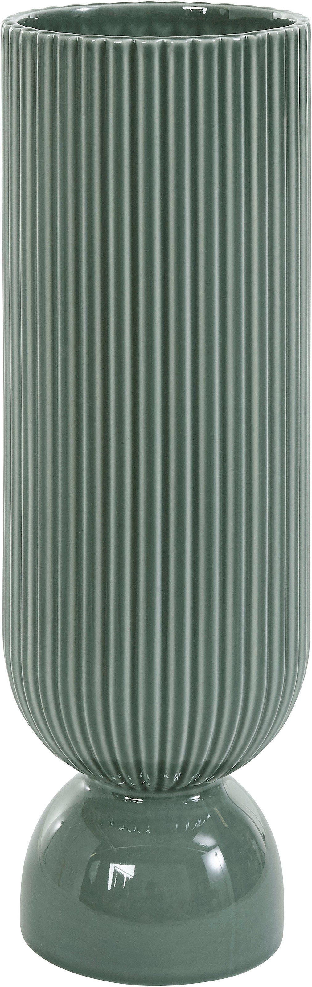 Rillen-Optik«, shoppen »Vase cm Jelmoli-Versand (1 Steingut, 37 St.), Dekovase online aus andas | Höhe