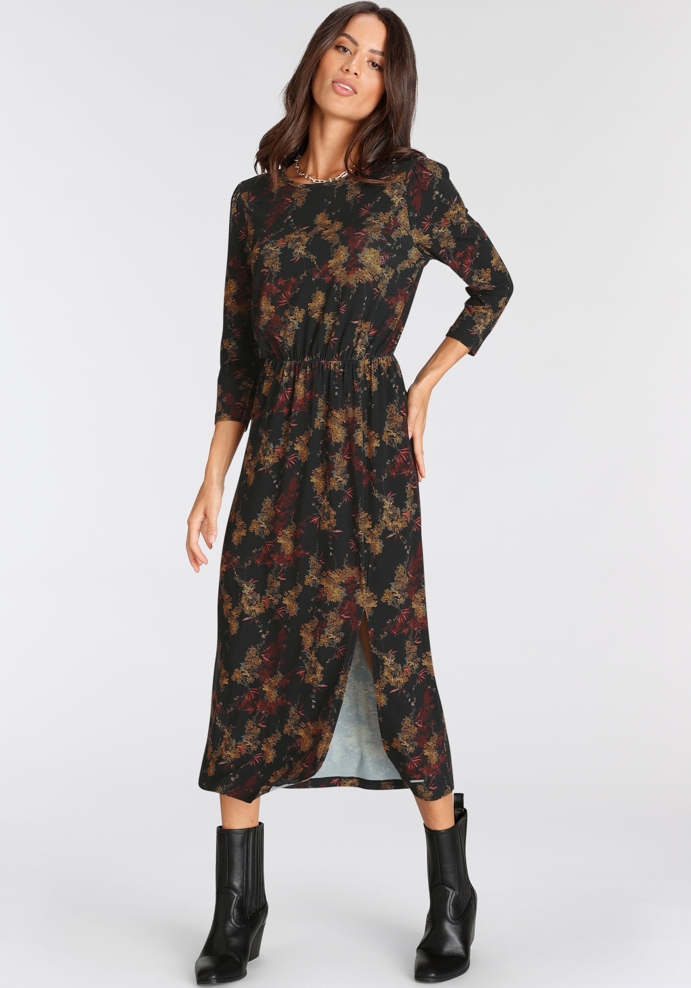 Laura Scott Midikleid, mit modischem shoppen Jelmoli-Versand Muster | online