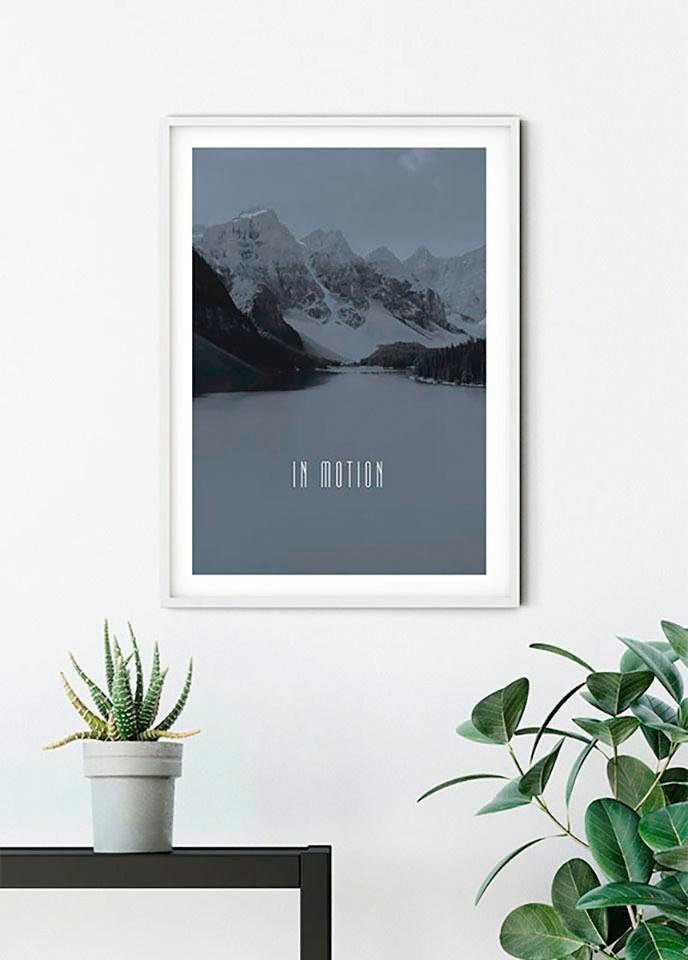Komar Bild »Word Lake In Motion Steel«, Natur, (1 St.), Wandbild zur Dekoration - ohne Rahmen