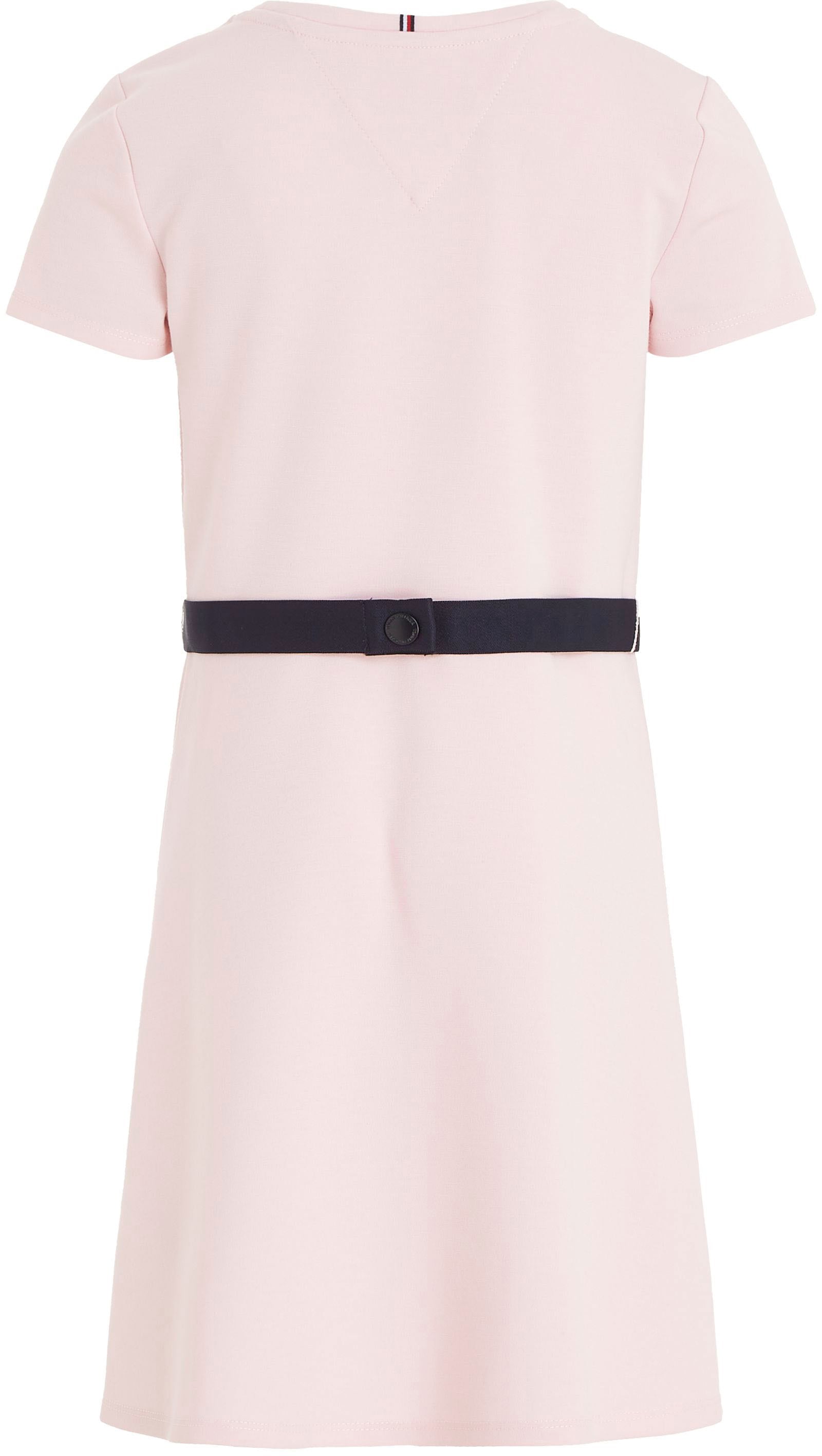 Tommy Hilfiger Jerseykleid »ESSENTIAL SKATER DRESS«, mit Markenlabel am Bund