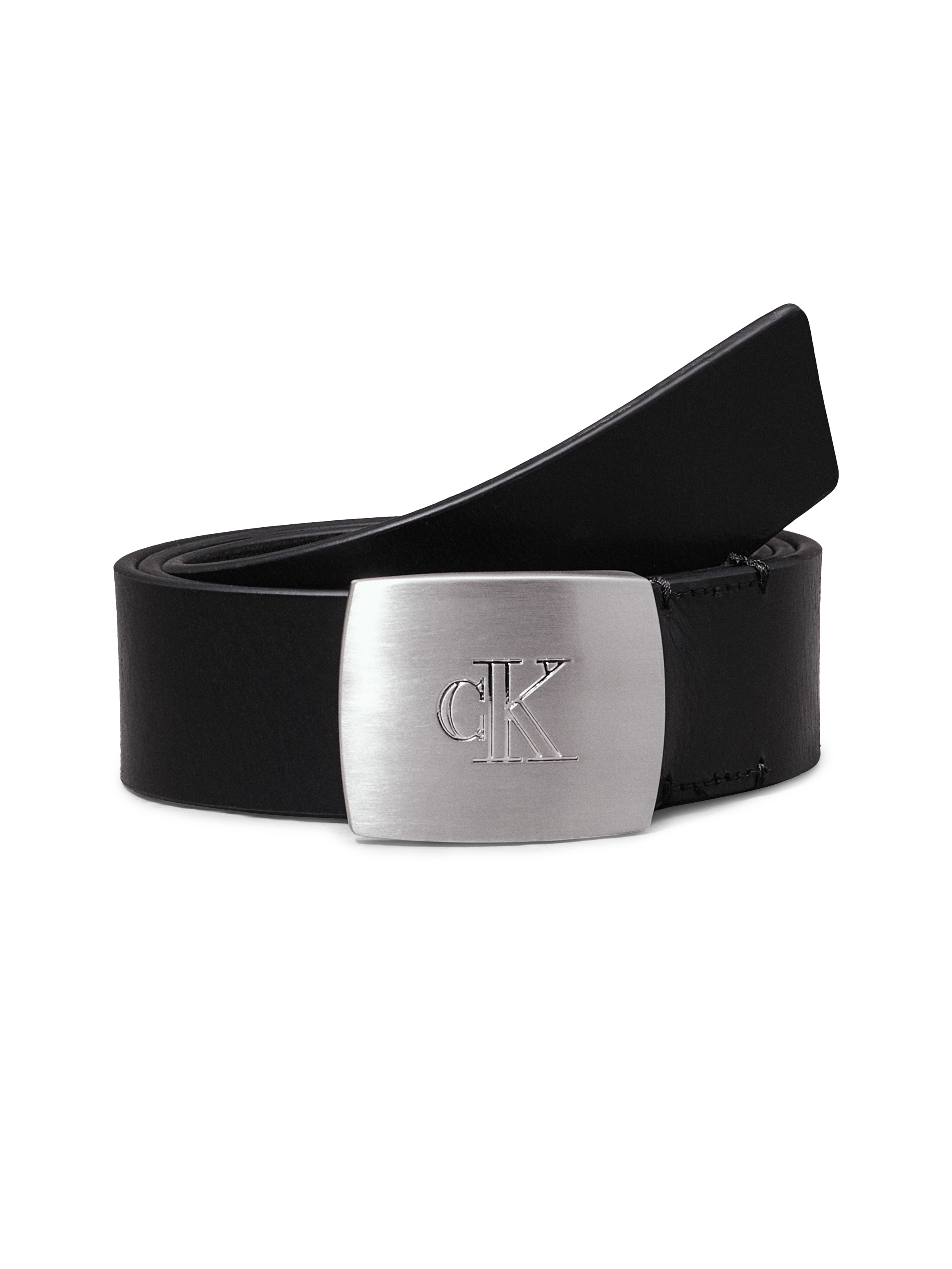 Calvin Klein Jeans Ledergürtel »LEATHER CLAMP BUCKLE 38MM« mit Logoprägung