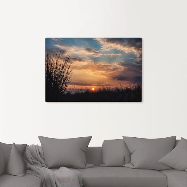 Artland Wandbild »Sonnenuntergang an der Küste Ostsee«, Bilder vom  Sonnenuntergang & -aufgang (1 Stück),