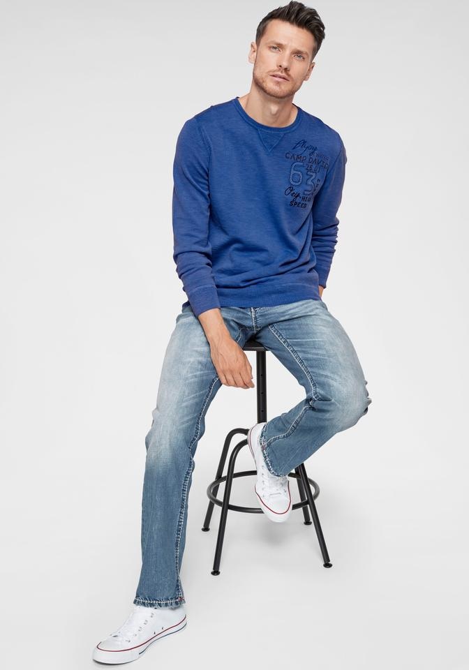 CAMP DAVID Loose-fit-Jeans, mit markanten Nähten und Stretch