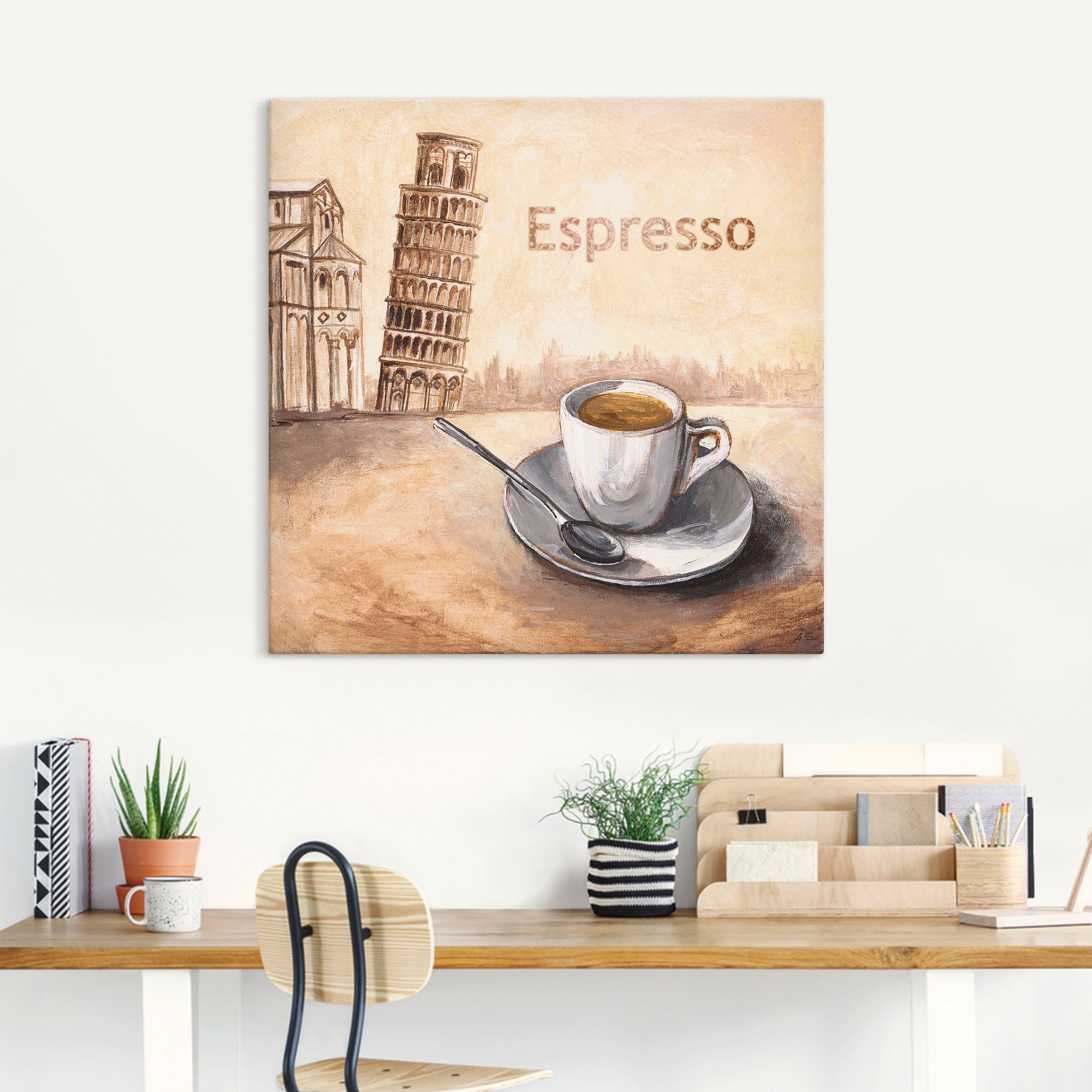Poster Alubild, Wandbild Jelmoli-Versand als in shoppen »Espresso Kaffee Bilder, Artland oder Leinwandbild, Pisa«, St.), versch. online | Wandaufkleber (1 in Grössen