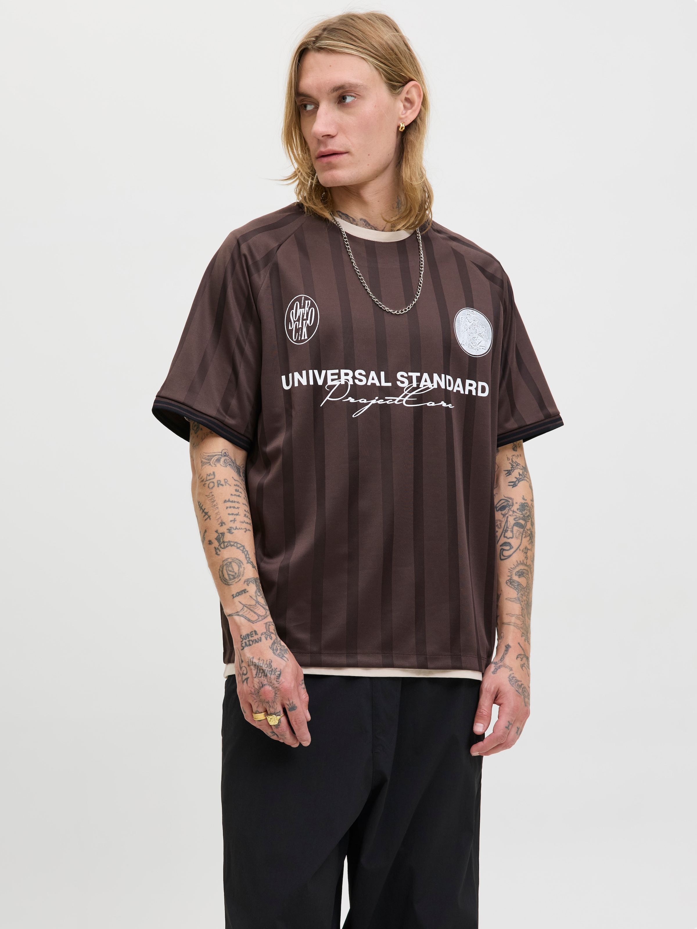 Jack & Jones Trainingsshirt »JCOCOVER RETRO FOOTBALL TEE SS LN«