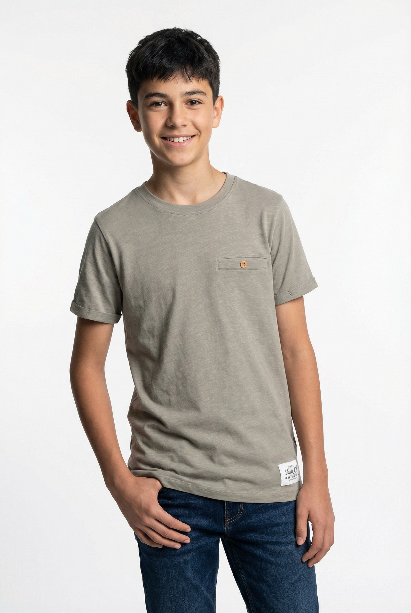 Name It Kurzarmshirt "NKMVINCENT SS TOP F NOOS" Baumwolle, Brusttasche