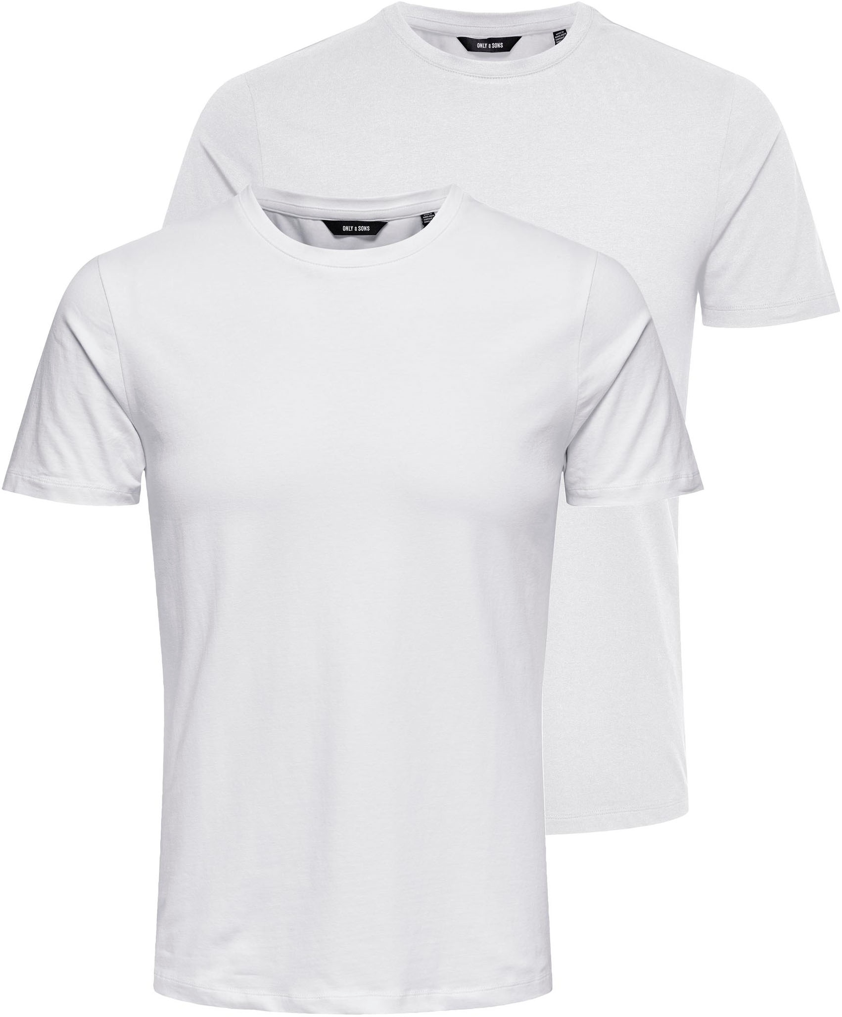 T-Shirt »BASIC LIFE SLIM O-NECK 2-PACK«, (Packung, 2 tlg., 2er-Pack)