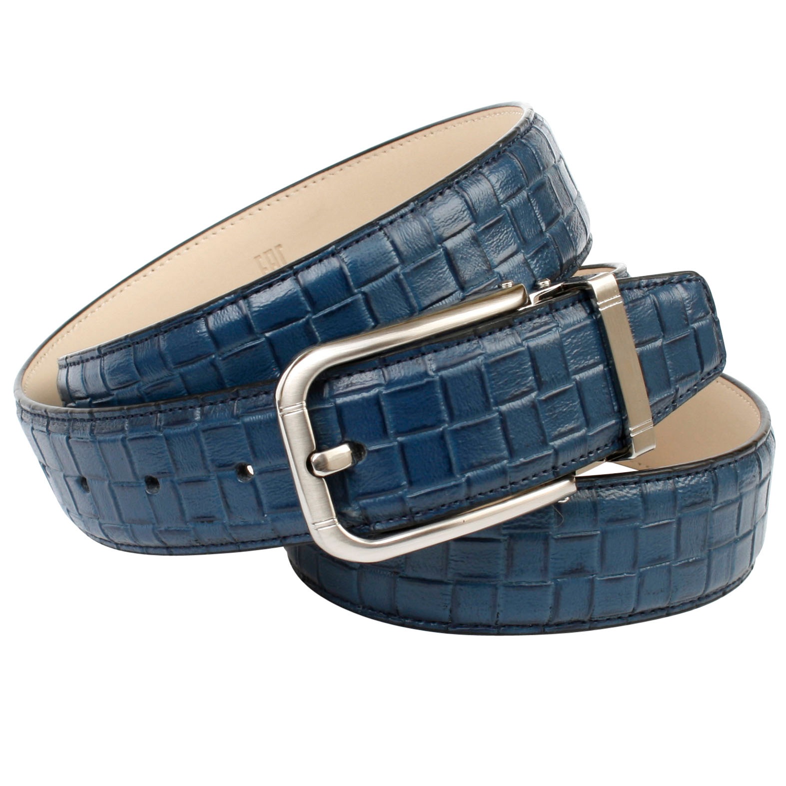 Blauton Flechtprägung Ledergürtel, online in Jelmoli-Versand trendigem Anthoni shoppen | Hochwertige Crown