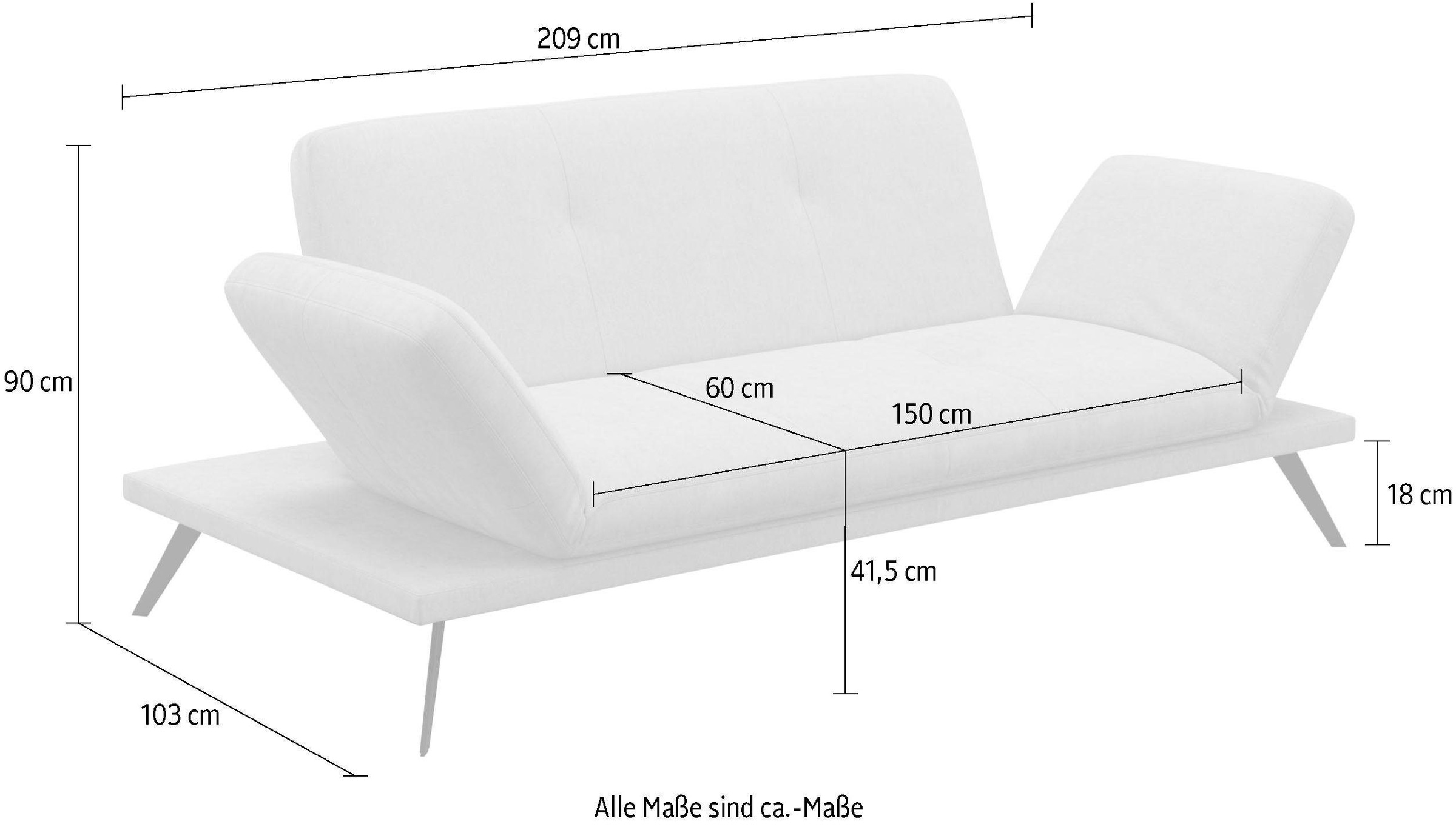machalke® 3-Sitzer »wings«