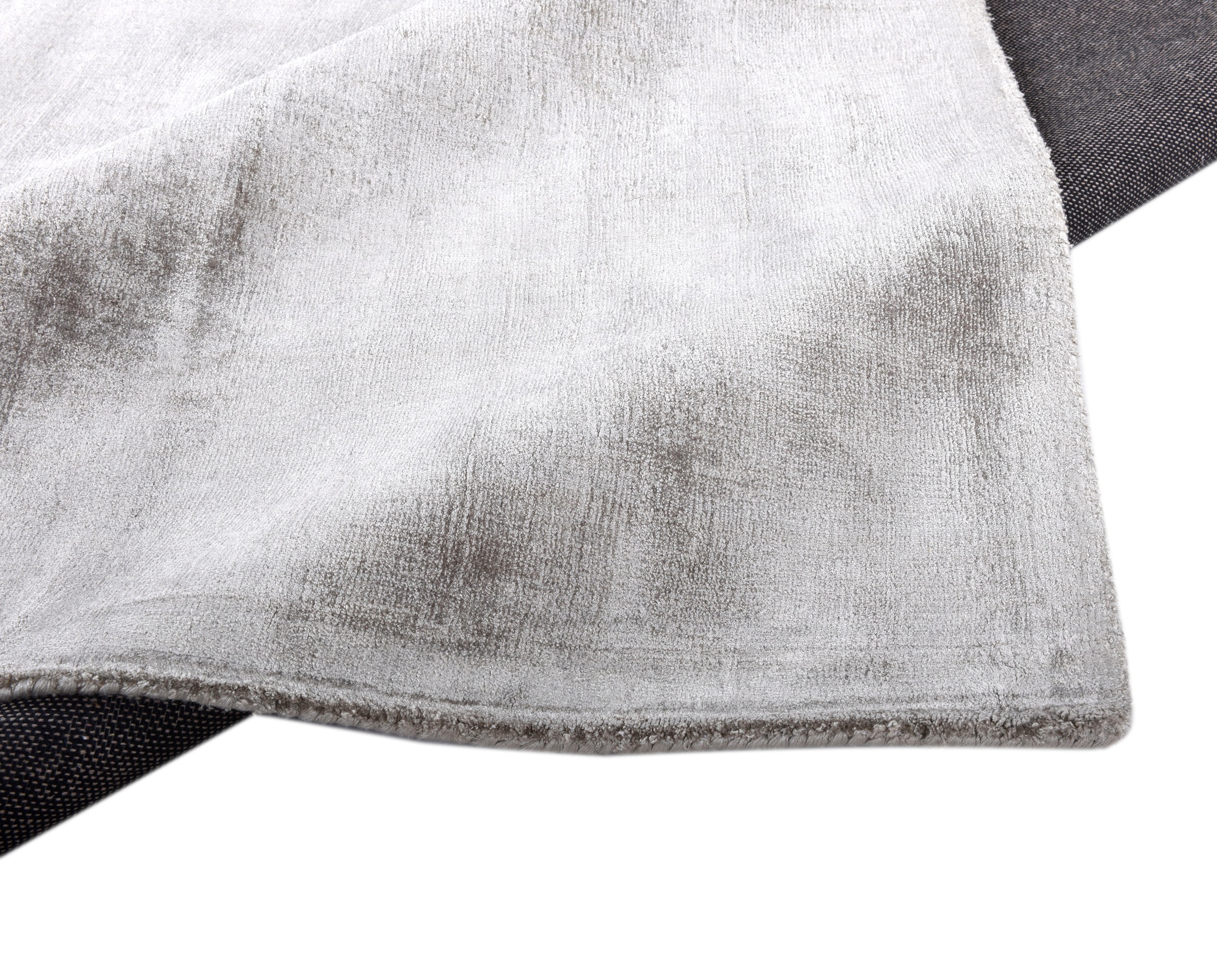 TOM TAILOR HOME Teppich »Shine uni«, rechteckig, 8 mm Höhe, Handweb Teppich, 100% Viskose, handgewebt, mit elegantem Schimmer
