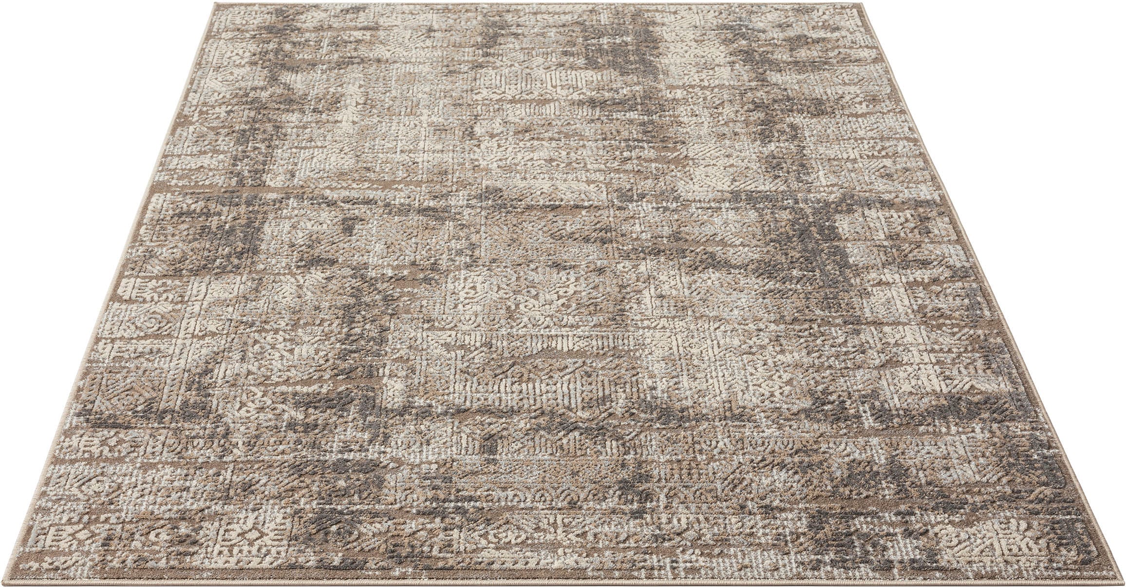 my home Teppich »Selin«, Qualität dezenter Vintage-Look, Glanz, online | rechteckig, Jelmoli-Versand im Schrumpf-Garn-Effekt, dichte bestellen