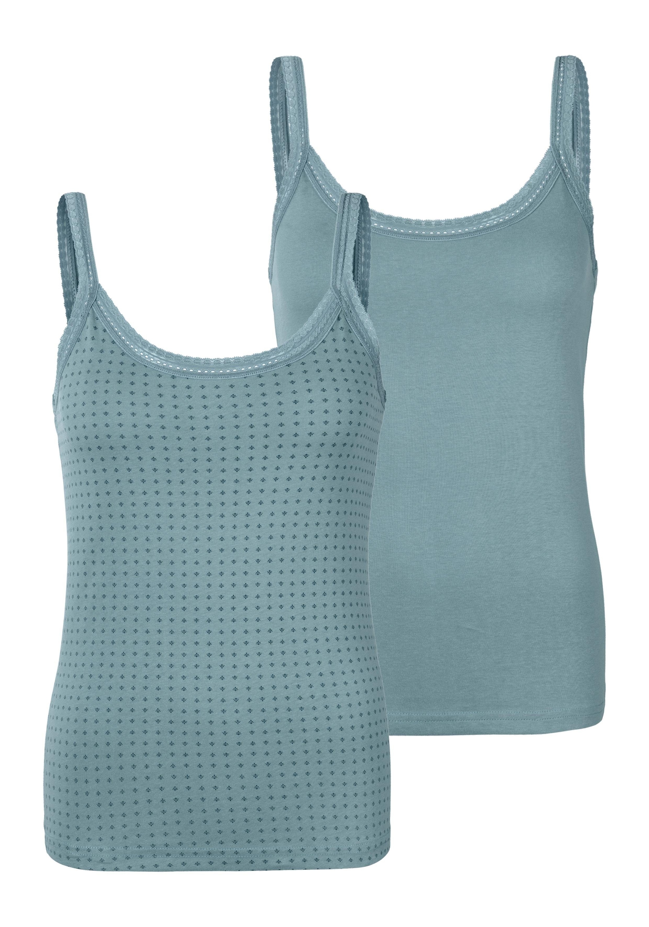 LASCANA Unterhemd, (Packung, 2 St., 2er-Pack), aus elastischer Baumwolle,  weiche Spitze, Spaghettiträger-Top online bestellen bei Jelmoli-Versand  Schweiz | Bikini-Slips