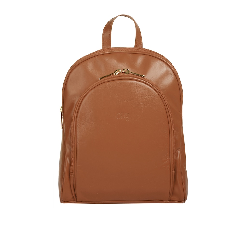 Cluty Cityrucksack, echt Leder, Made in Italy