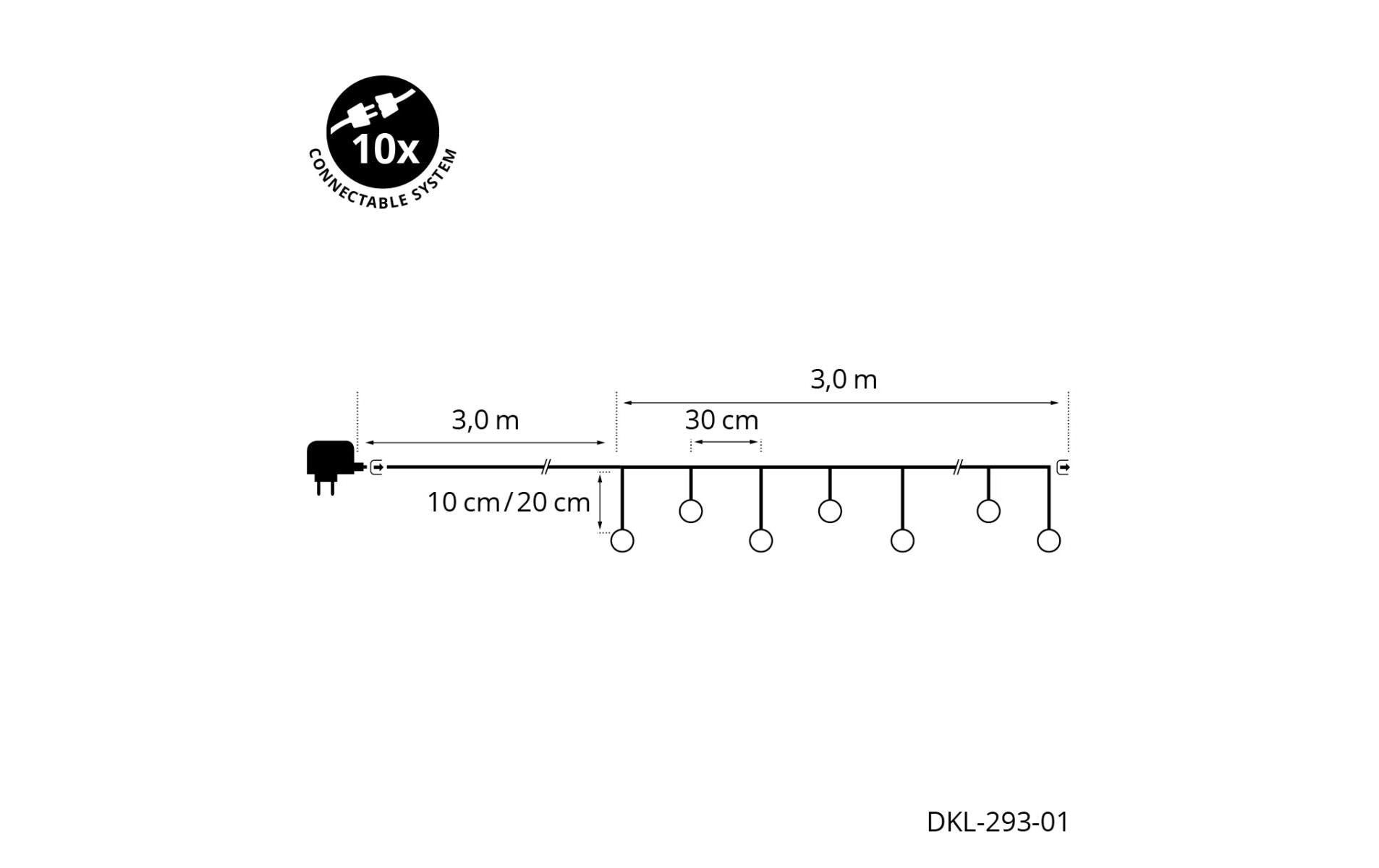 STT LED-Lichterkette »Edison Partylight S«, 10 St.-flammig