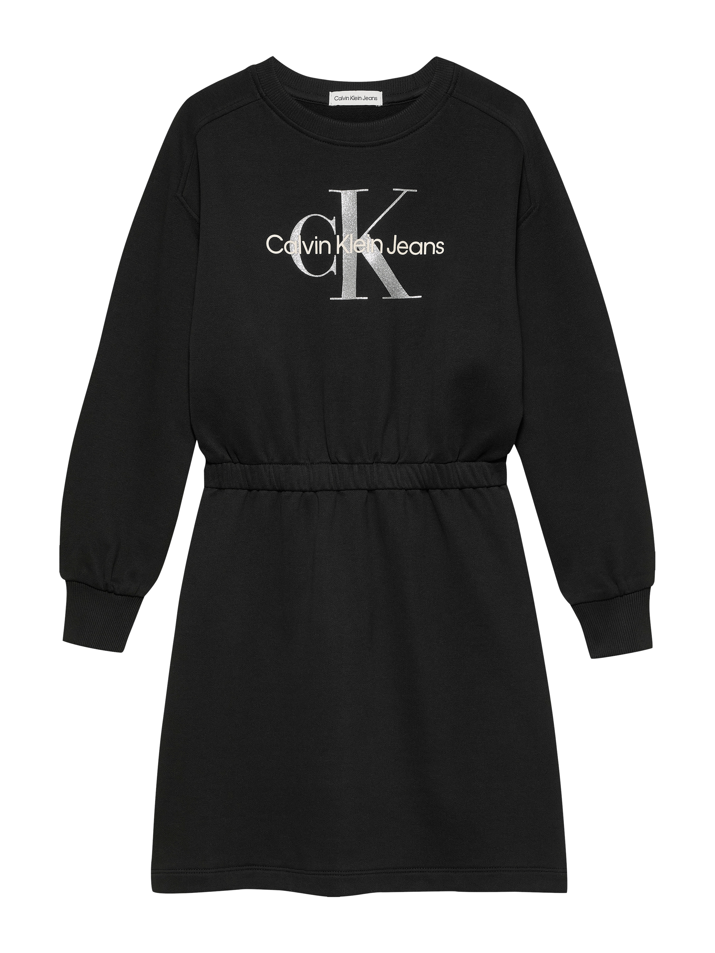 Calvin Klein Jeans Sweatkleid »GLITTER MONOLOGO HWK DRESS«, für Kinder bis 16 Jahre mit Logoschriftzug