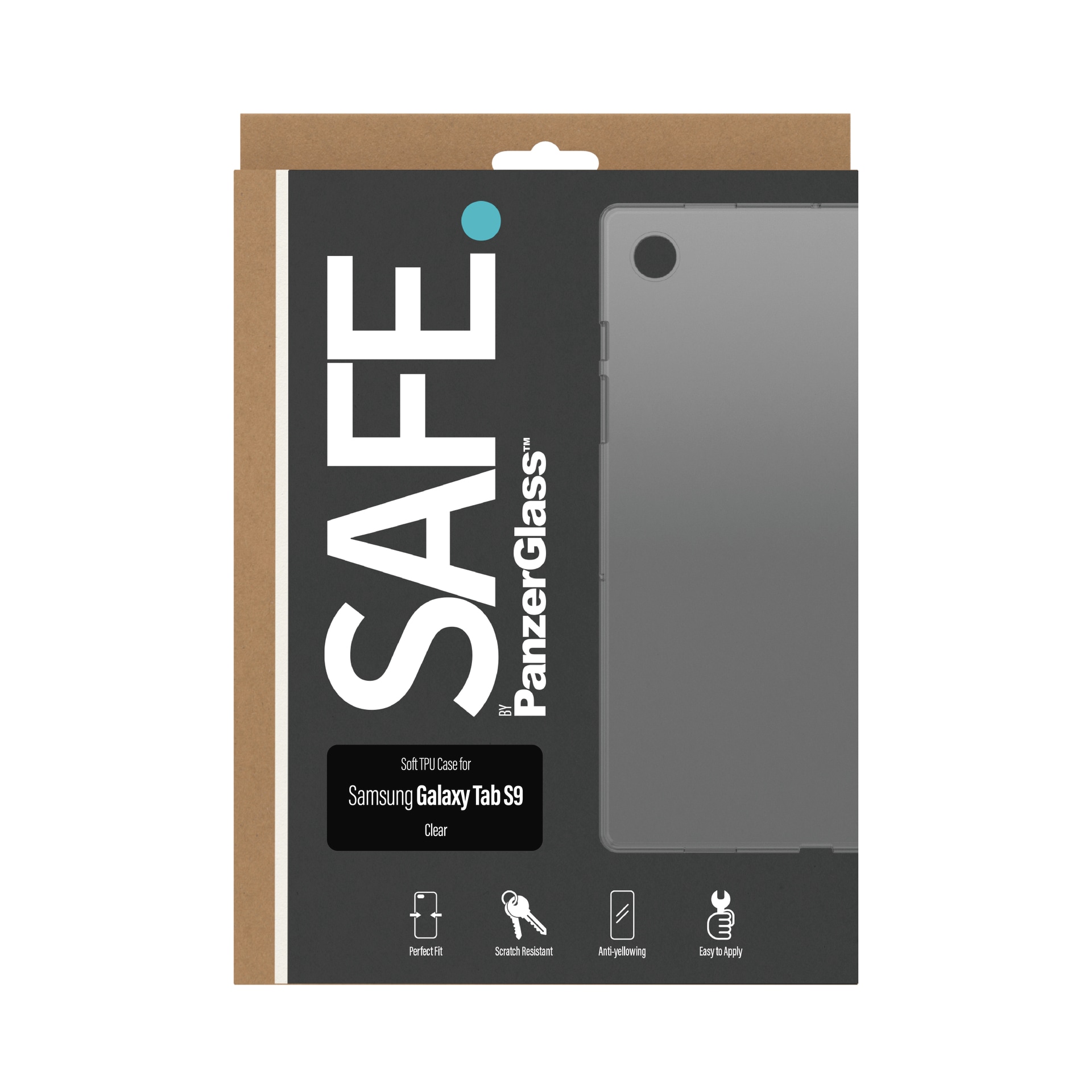 SAFE by PanzerGlass Tablet-Hülle »Soft TPU Case für Samsung Galaxy Tab S9«, Backcover, Schutzhülle, Tabletschutzhülle, Case, Schutzcase, stossfest