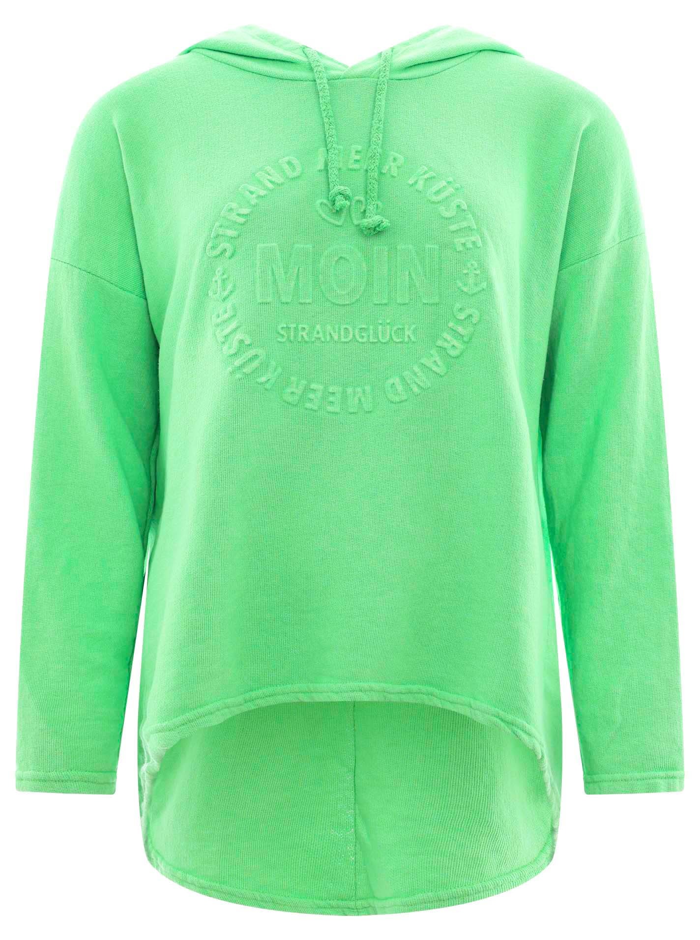 Zwillingsherz Hoodie »"Moin"«, mit Kapuze und Stempeldruck