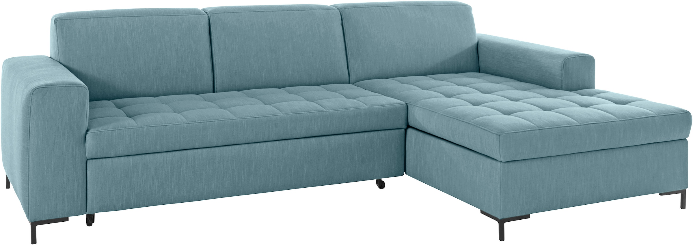 GOODproduct Ecksofa »Grazzo L-Form«, hochwertige Stoffe aus recyceltem Material, Steppung im Sitzbereich