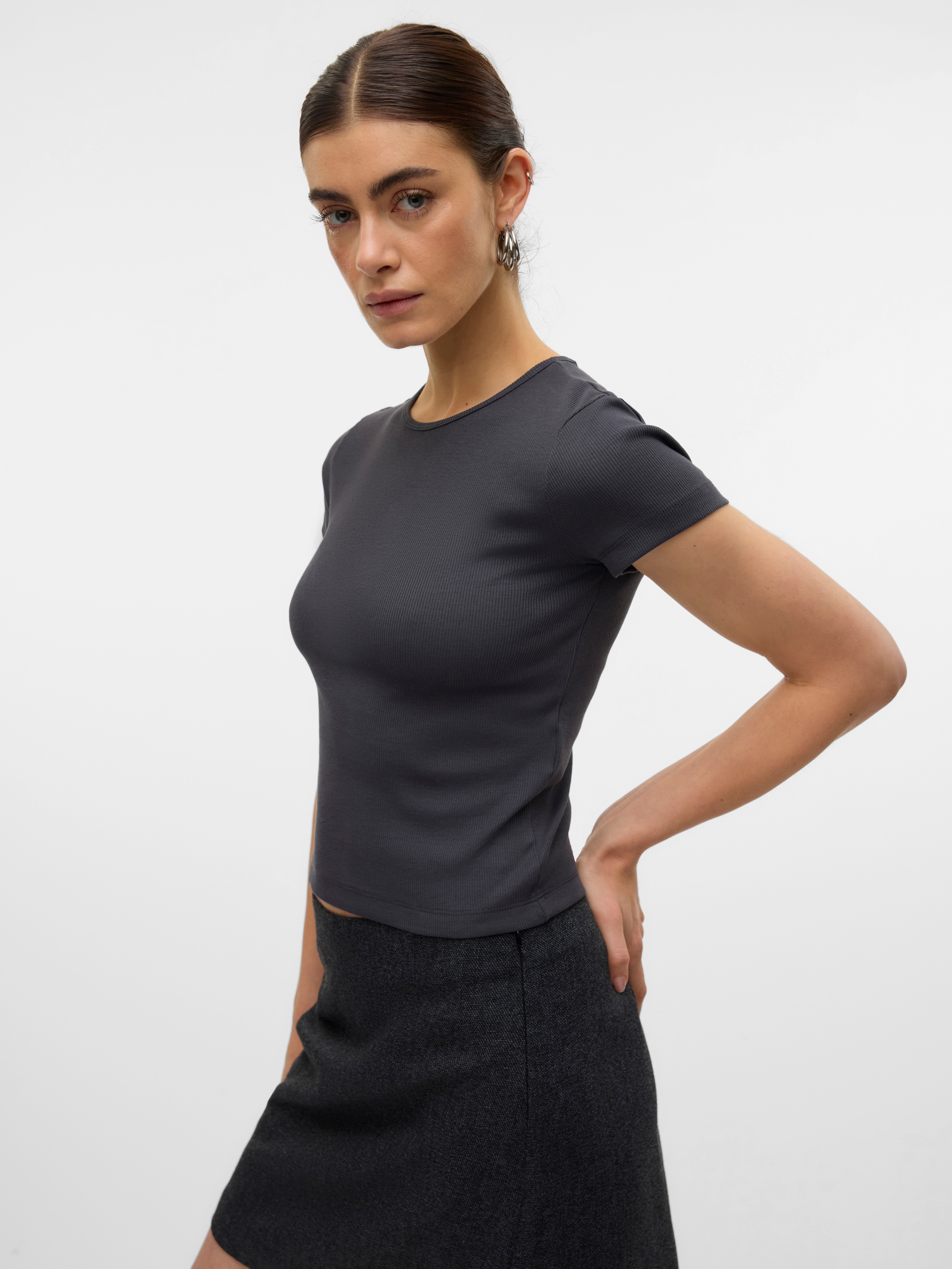 Vero Moda Rundhalsshirt »VMCHLOE SS SHORT TOP JRS NOOS«