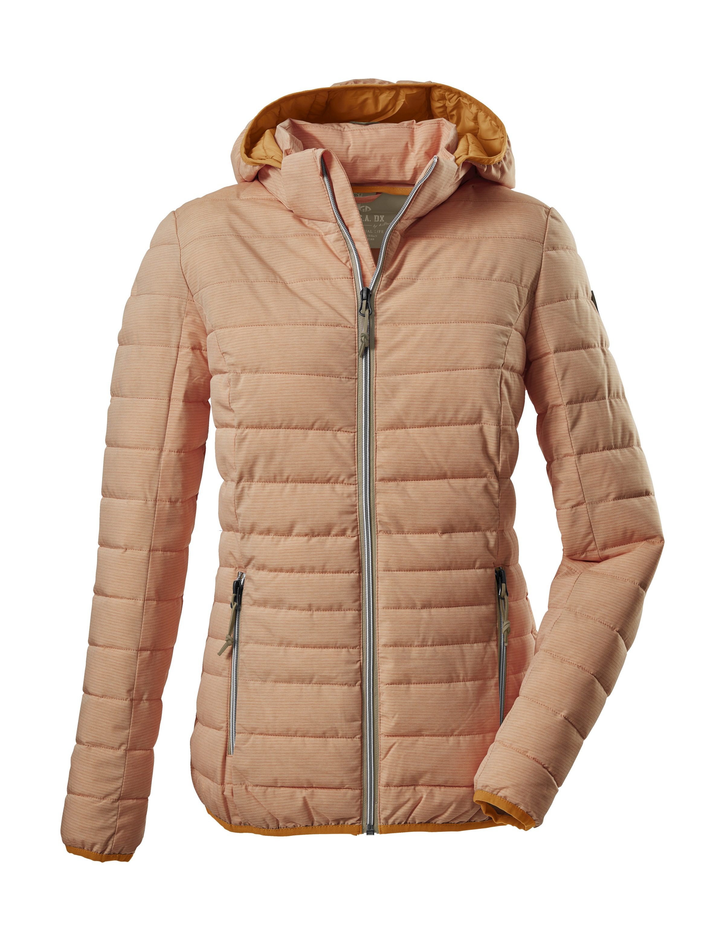 G.I.G.A. DX by killtec Steppjacke »Uyaka Stripe« Leichte, warme Steppjacke mit abnehmbarer Kapuze und Zipper-Taschen