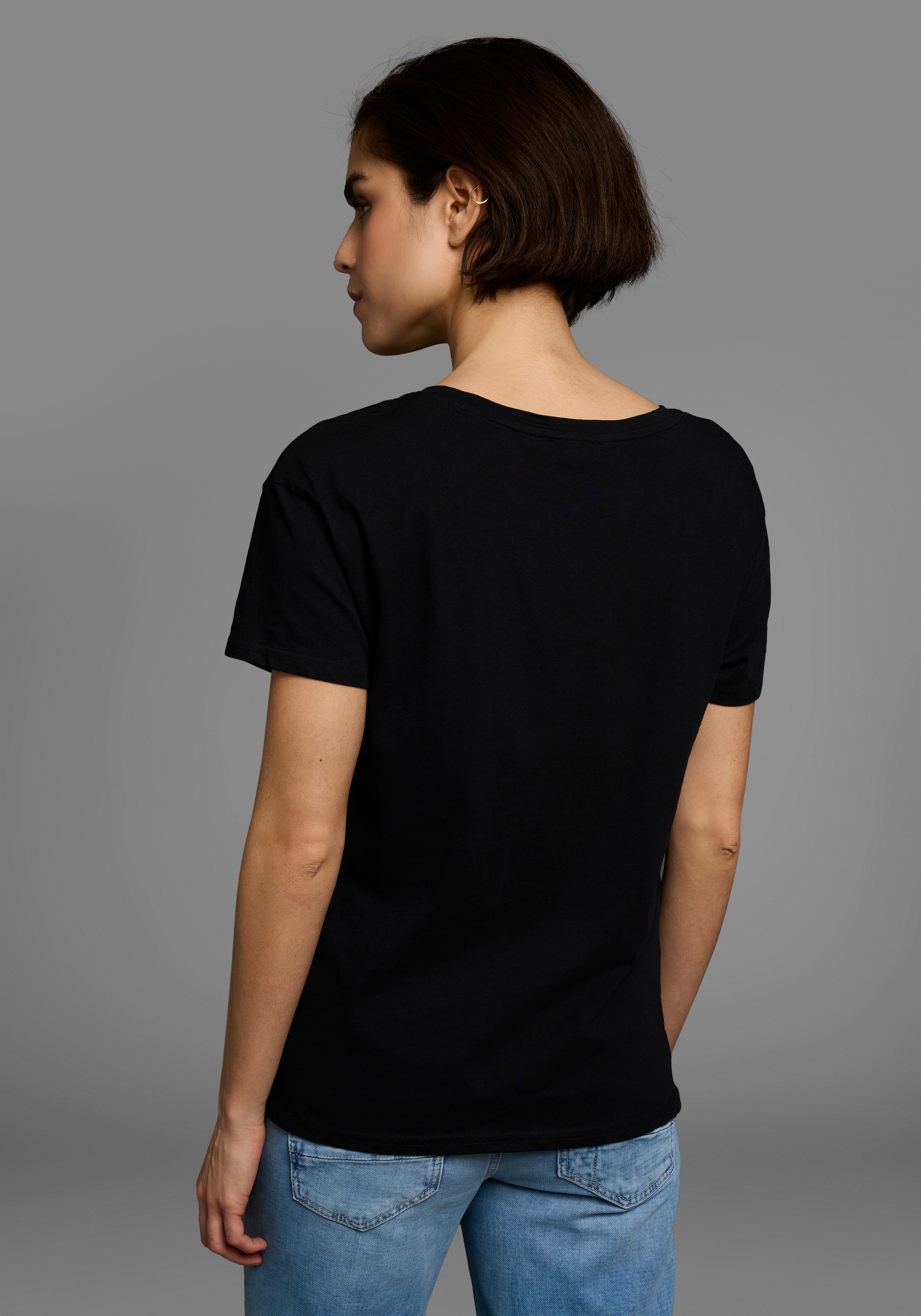 AJC T-Shirt, oversize Passform, Basic, aus Baumwolle