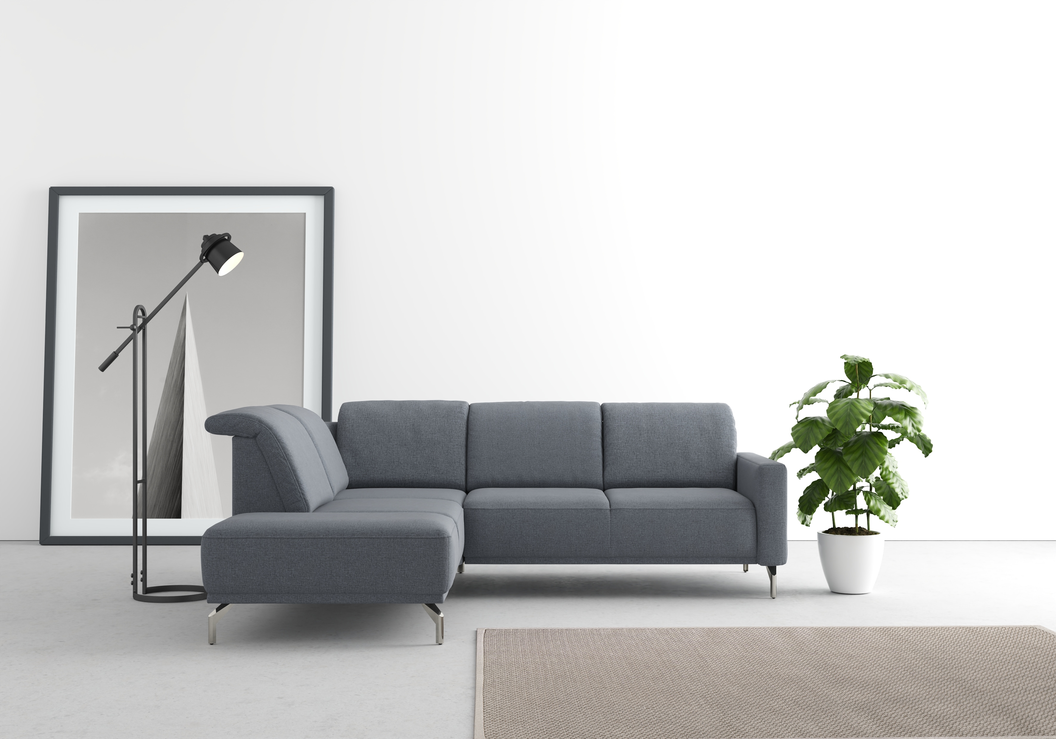 sit&more Ecksofa "Bailando L-Form" wahlweise mit Kopfteilverstellung und Vorziehsitz, motorisch