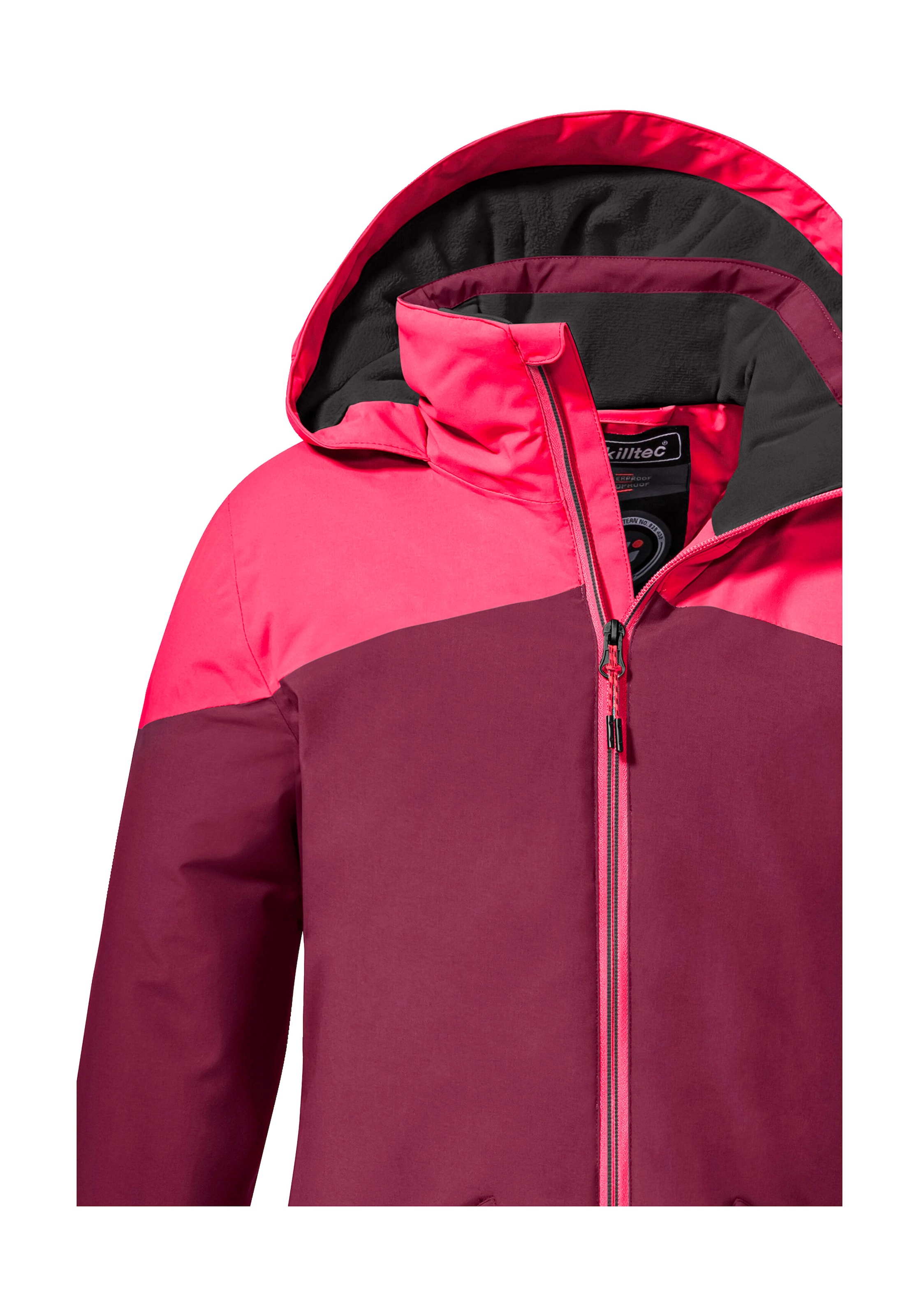 Killtec Outdoorjacke »KOW 195 GRLS JCKT«, Wasserdichte Winterjacke mit Colourblock, verstellbaren Details
