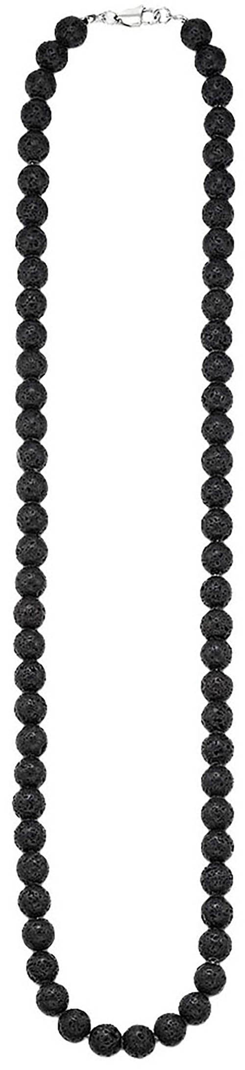 Bruno Banani Edelstahlkette »Schmuck Geschenk Lavasteinkette«, mit Lavastein