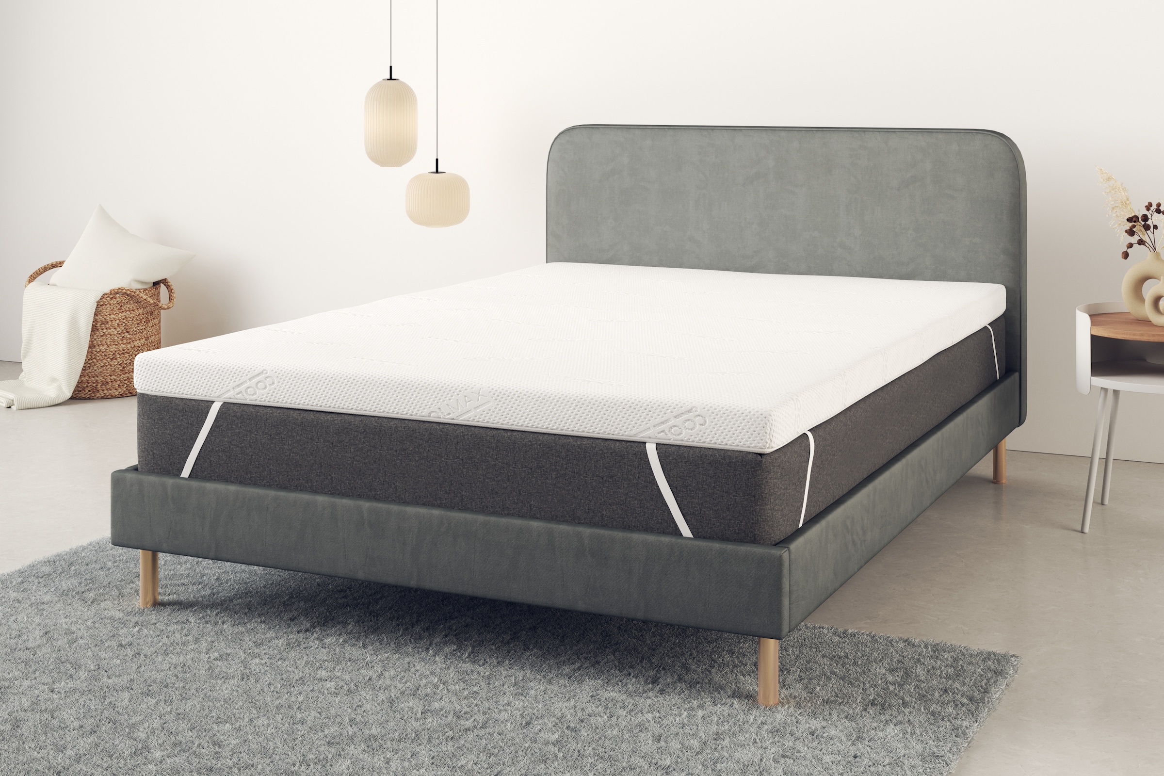 Älgdröm Topper »Belize, Topper 90x200, 140x200, 180x200 cm, in 2 Härtegraden«, (1 St.), Matratze, Boxspringbett, Allergiker geeignet (Hausstauballergiker)