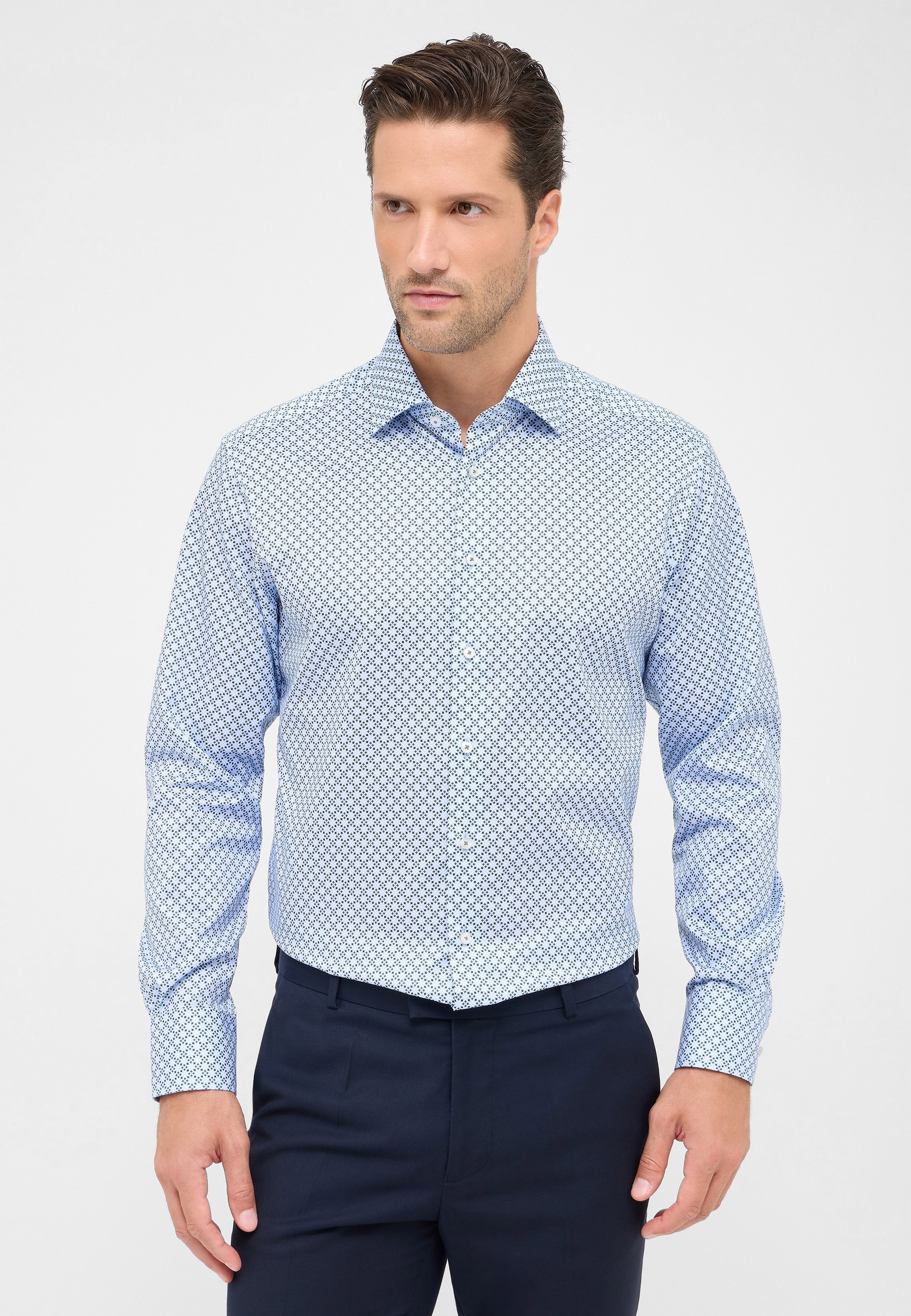 Eterna Langarmhemd »MODERN FIT« NON IRON (bügelfrei)