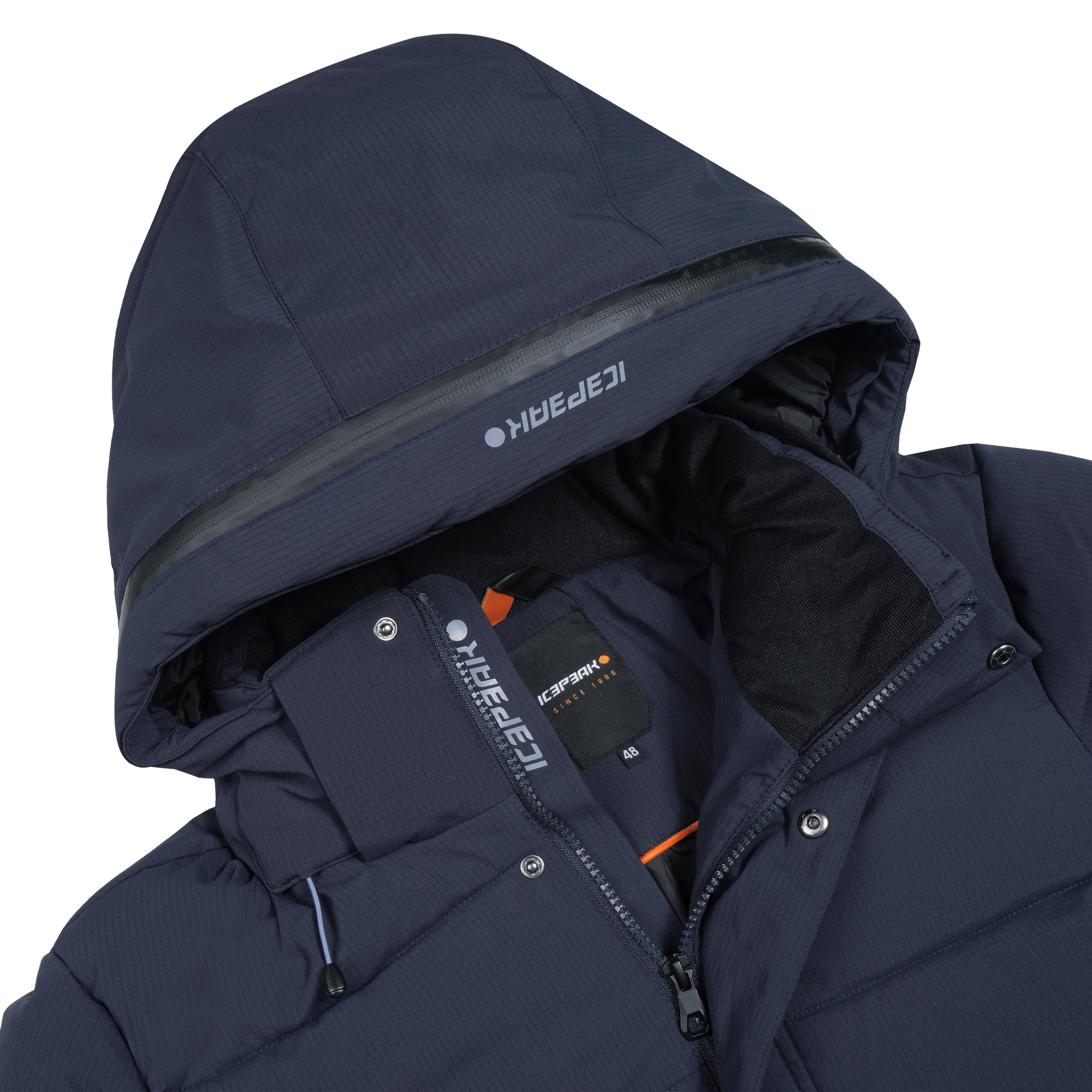 Icepeak Steppjacke »BIXBY«, (1 St.), mit Kapuze, mit kontrastfarbenem Markenpatch am Oberarm