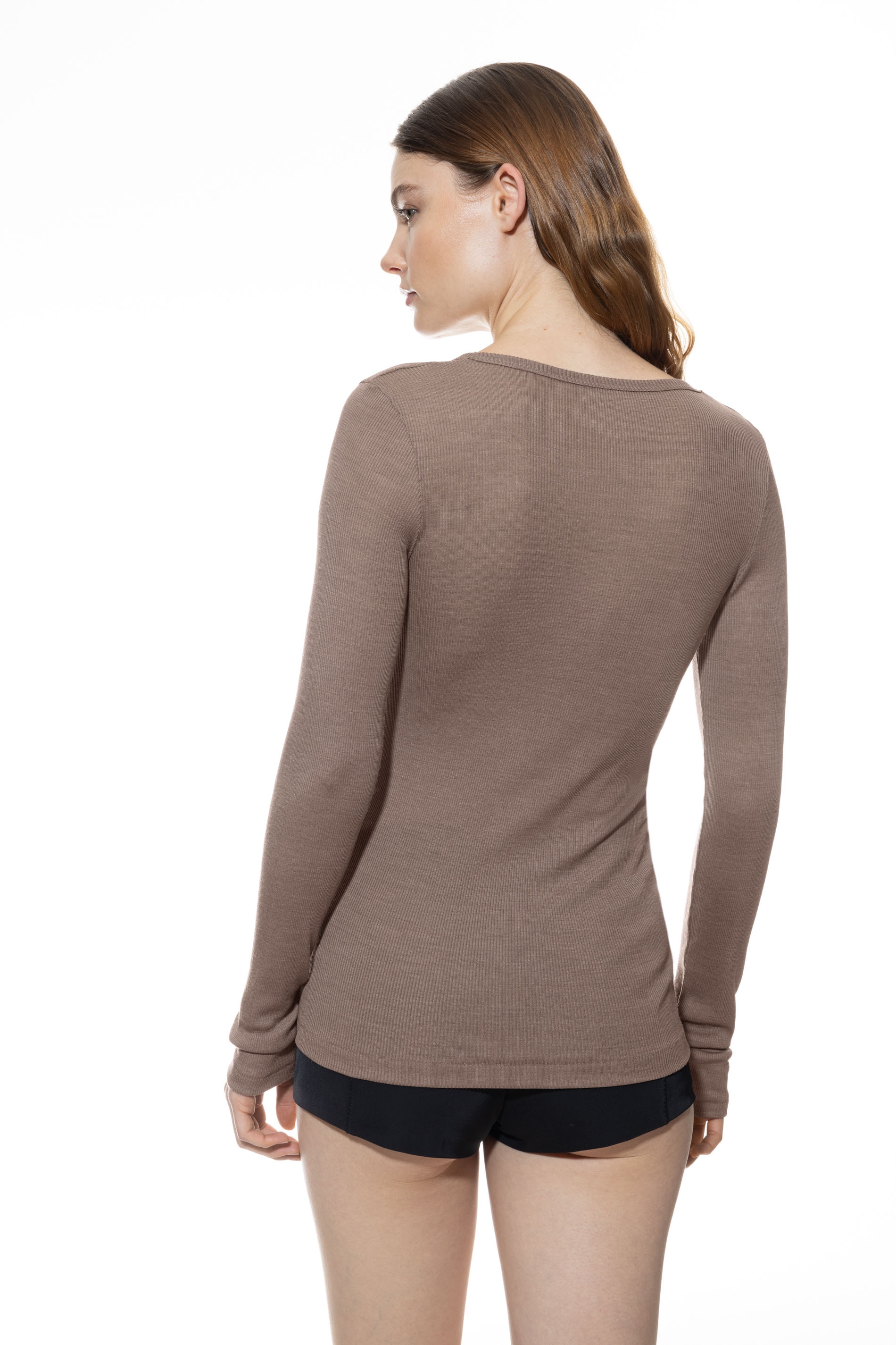 Mey Langarmshirt »WOOL LOVE«, schmale Passform, Langarm, Rundhals-Ausschnitt, Merino-Schurwolle