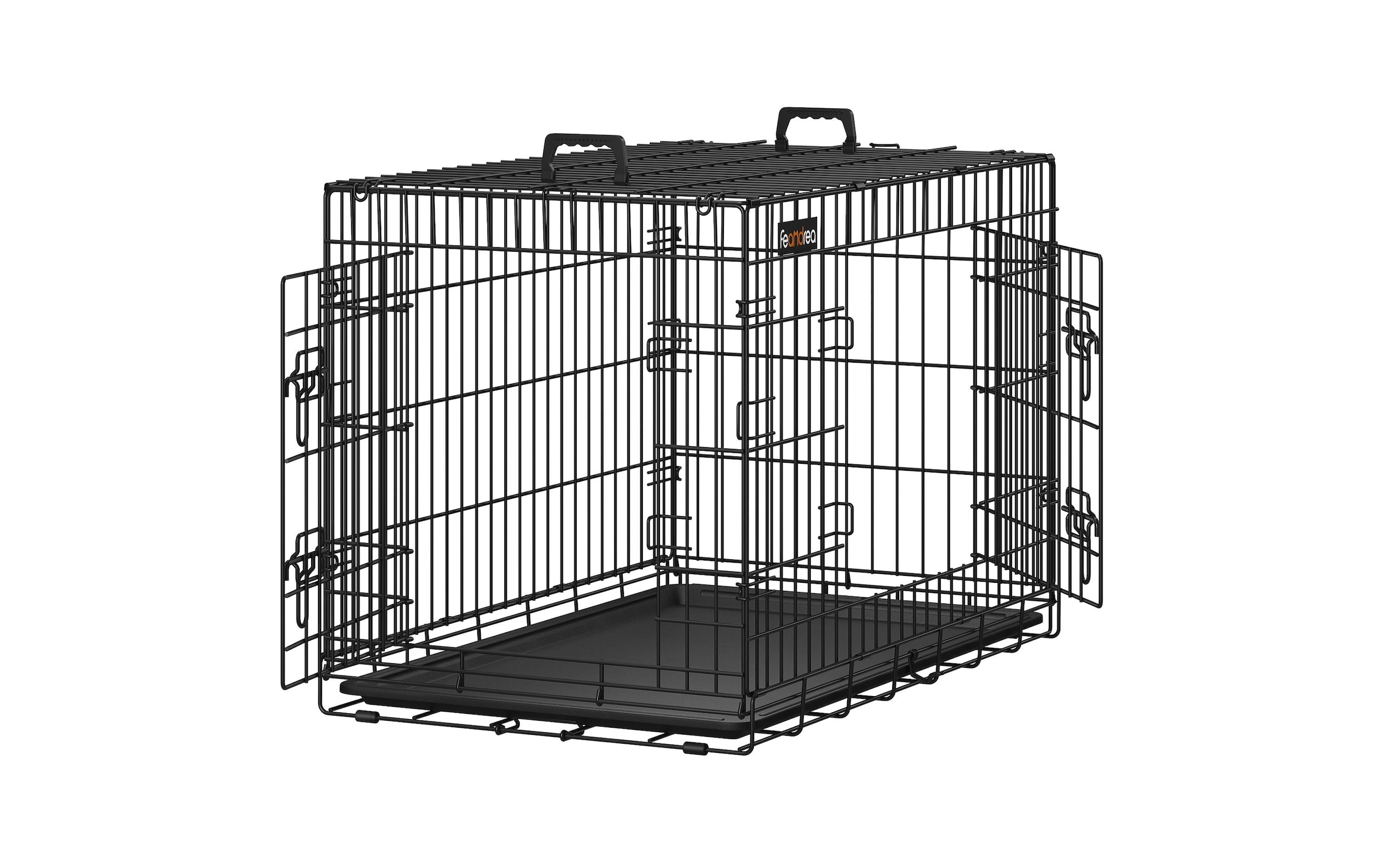 FEANDREA Tiertransportbox »XL mit 2 Türen, 92.5 x 57.5 x 64 cm, Schwarz«