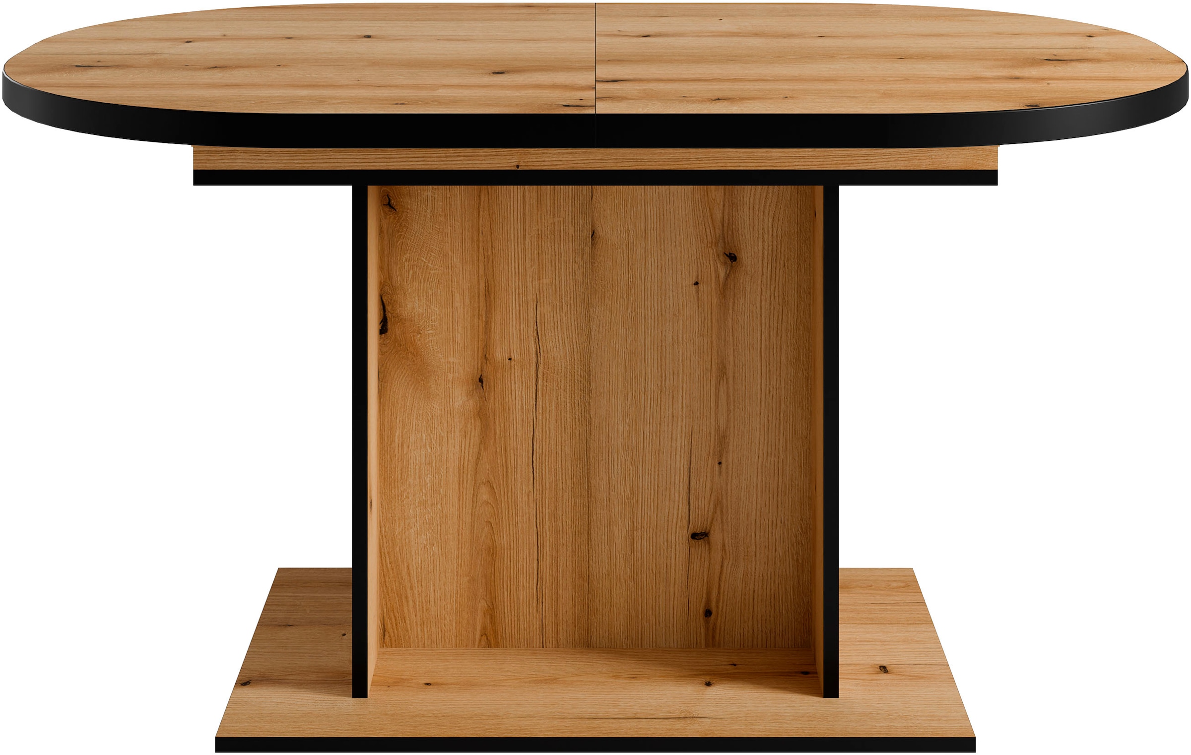 Home affaire Essgruppe »Basel, Tischgruppe mit Ausziehtisch«, (Set, 5 tlg.), BESTSELLER, Sitzgruppe, Tisch, Stühle, ovale Tischplatte, Säulentisch