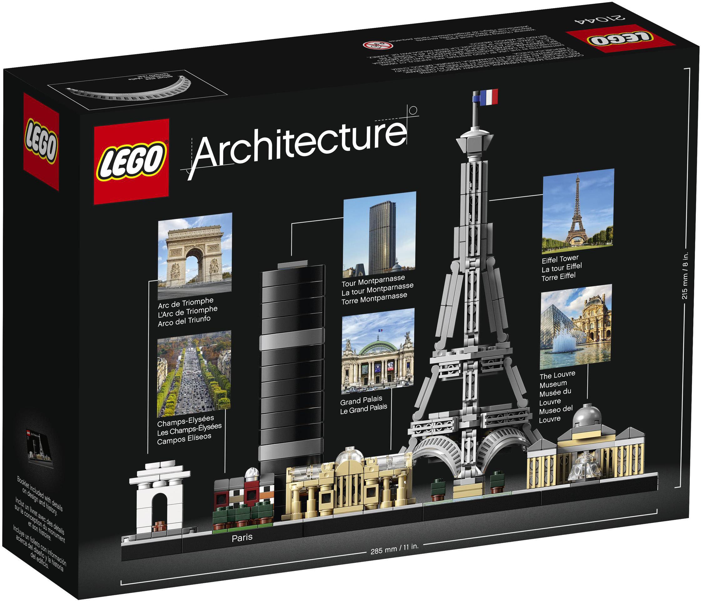 LEGO® Konstruktionsspielsteine »Paris (21044), LEGO® Architecture«, (649 St.), Made in Europe