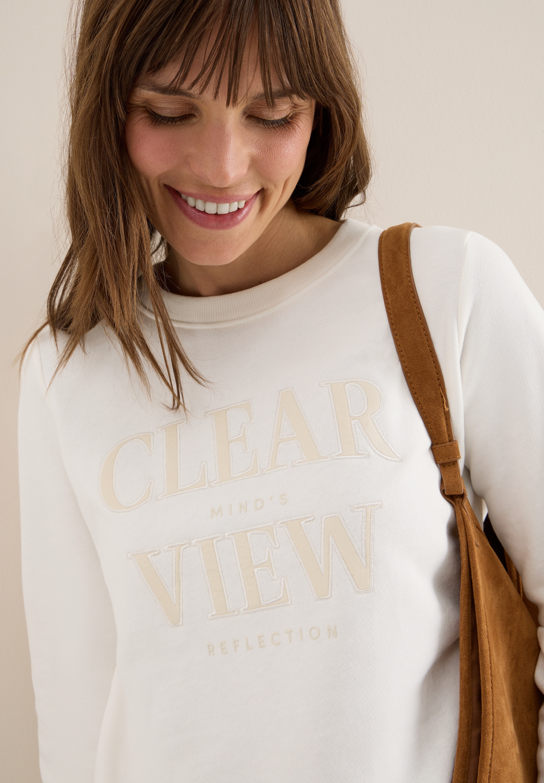 Cecil Sweatshirt, mit Wording Artwork