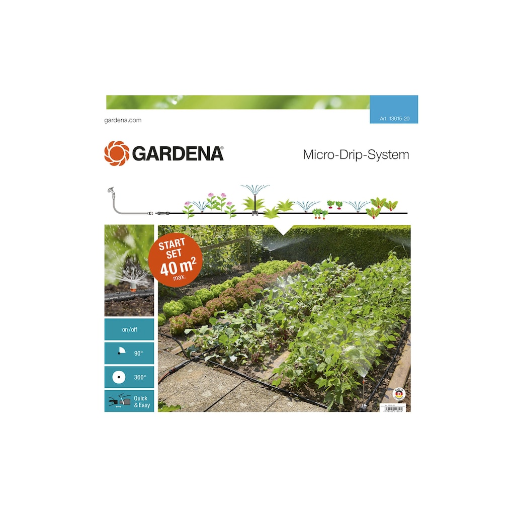 GARDENA Bewässerungssystem »Start-Set 13015 Micro-Drip-System Pflanzflächen«